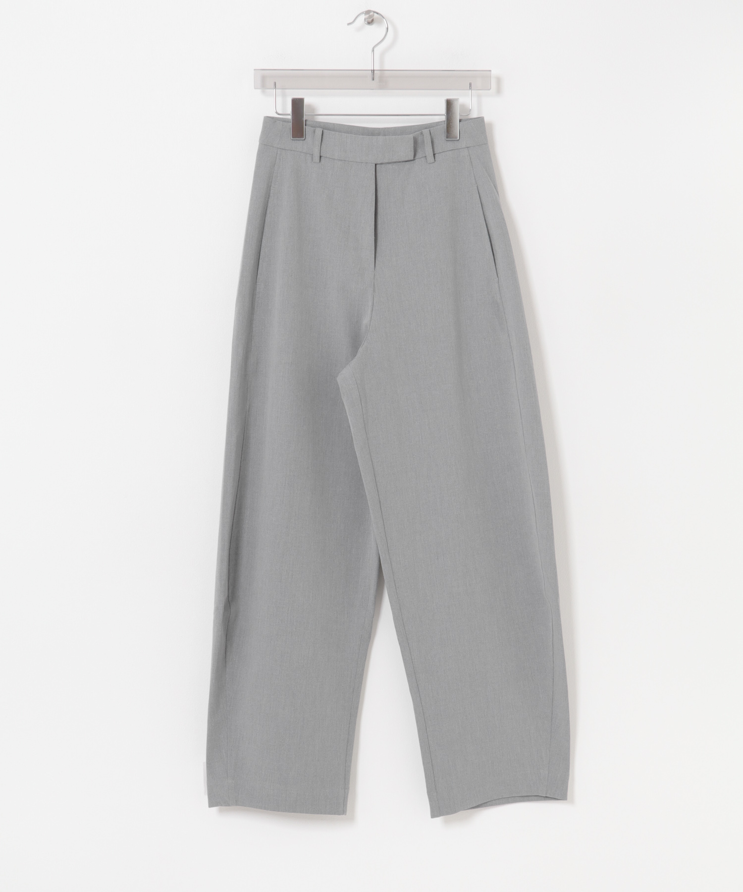 STUDIO DOE　cocoon wide leg suit pants GREY S