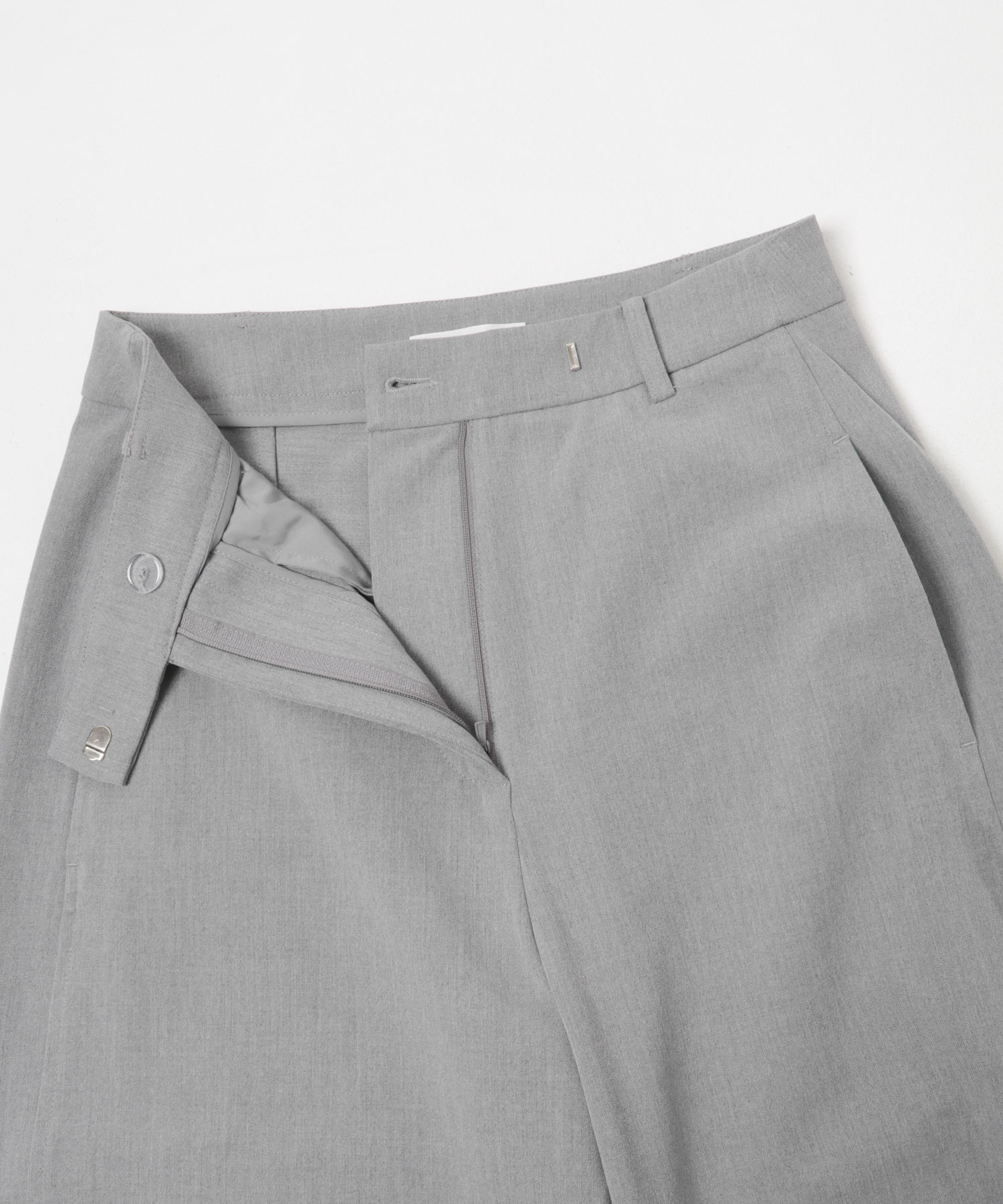 STUDIO DOE　cocoon wide leg suit pants GREY S