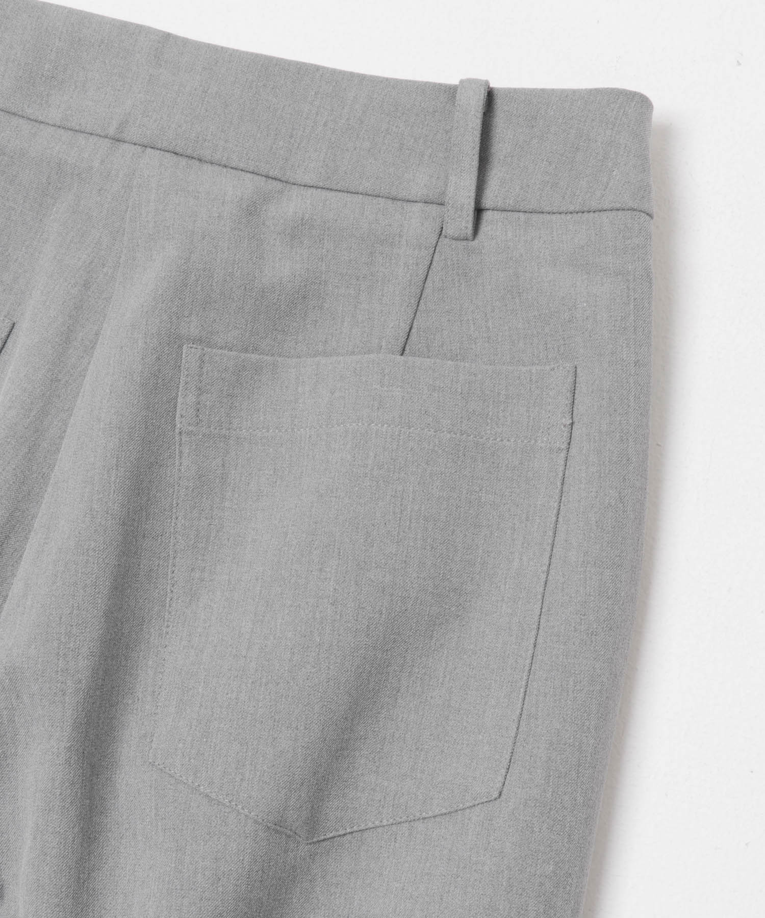 STUDIO DOE　cocoon wide leg suit pants GREY S