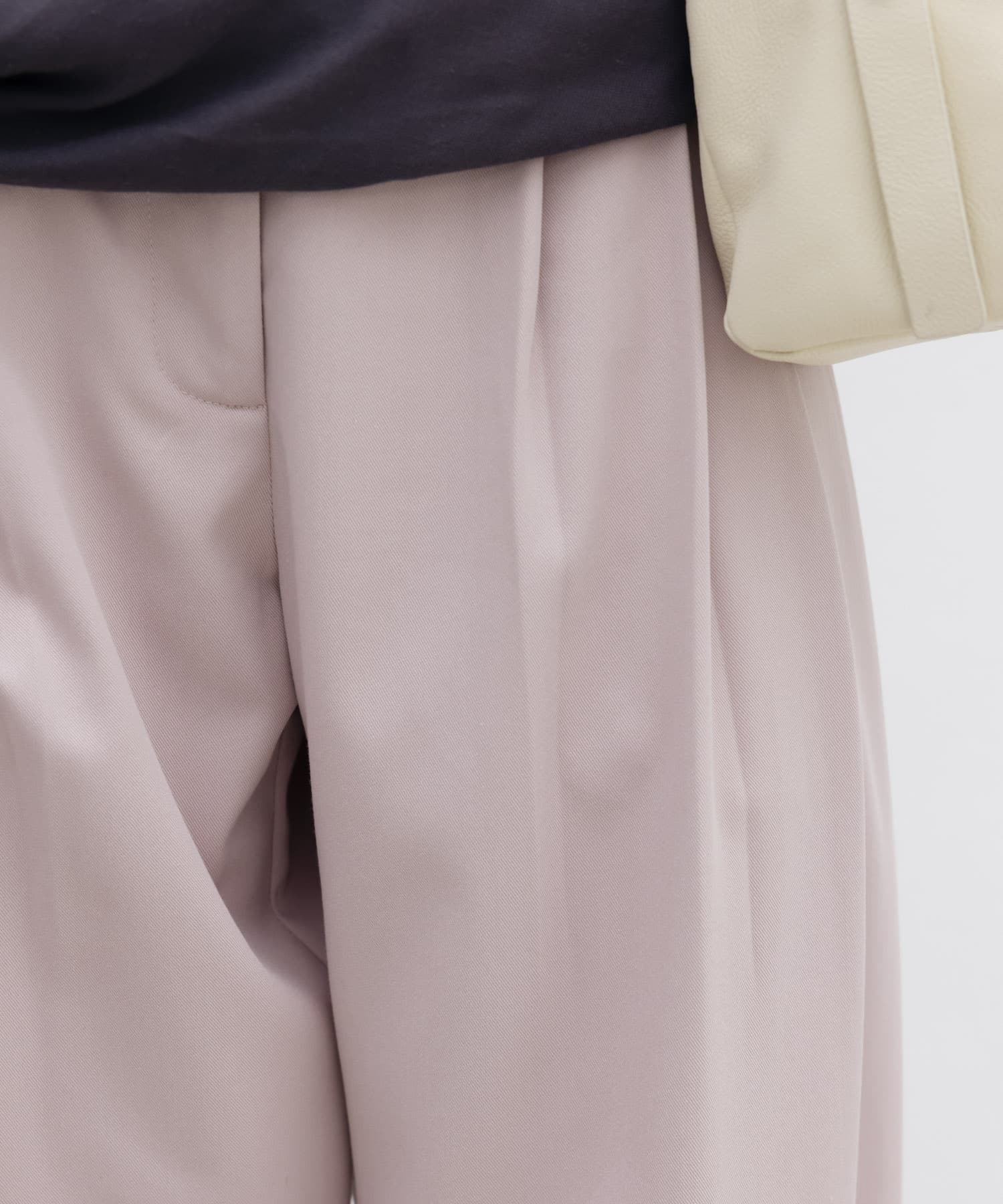 STUDIO DOE　Three-tuck Wide Pants PINK XS