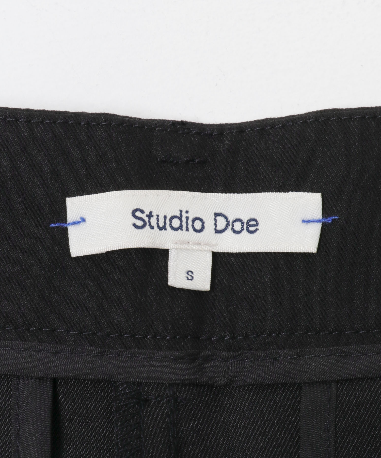 STUDIO DOE　Three-tuck Wide Pants BLACK XS