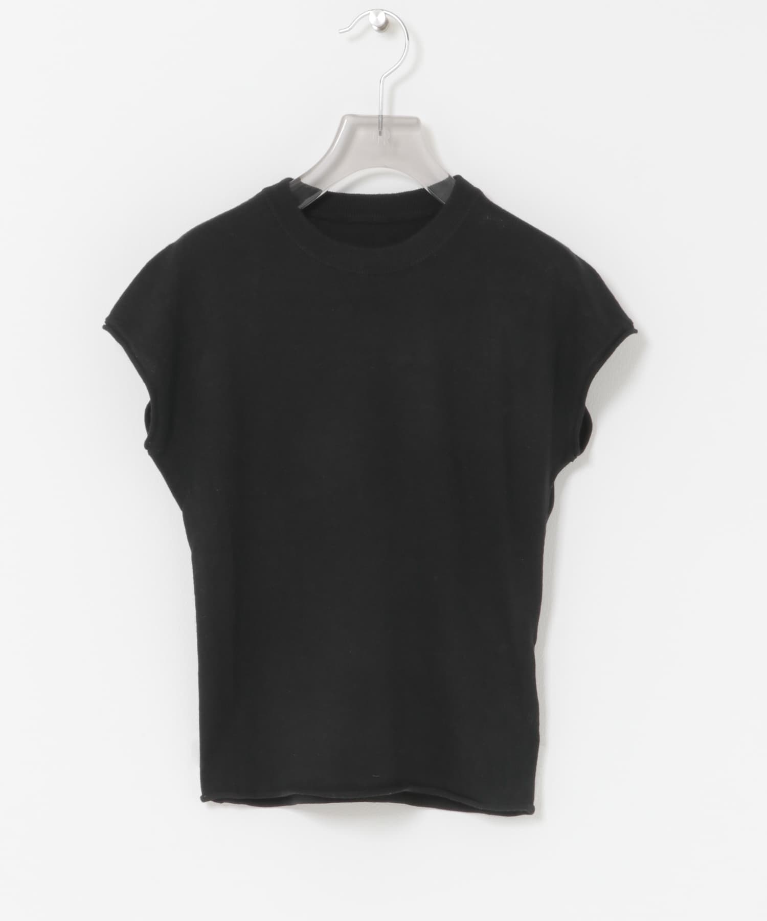 STUDIO DOE　French Sleeve Knit Top BLACK S