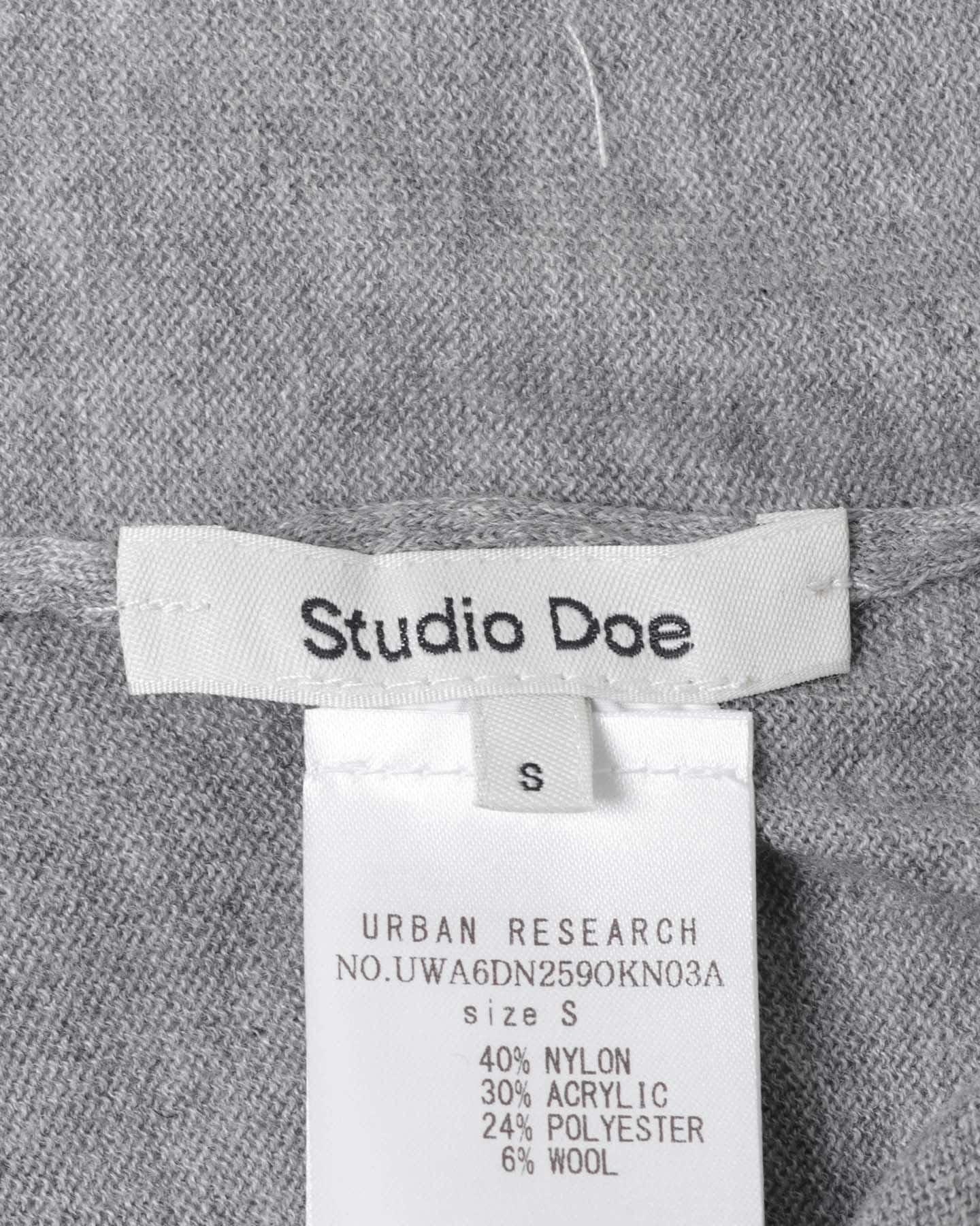 STUDIO DOE　French Sleeve Knit Top GREY S