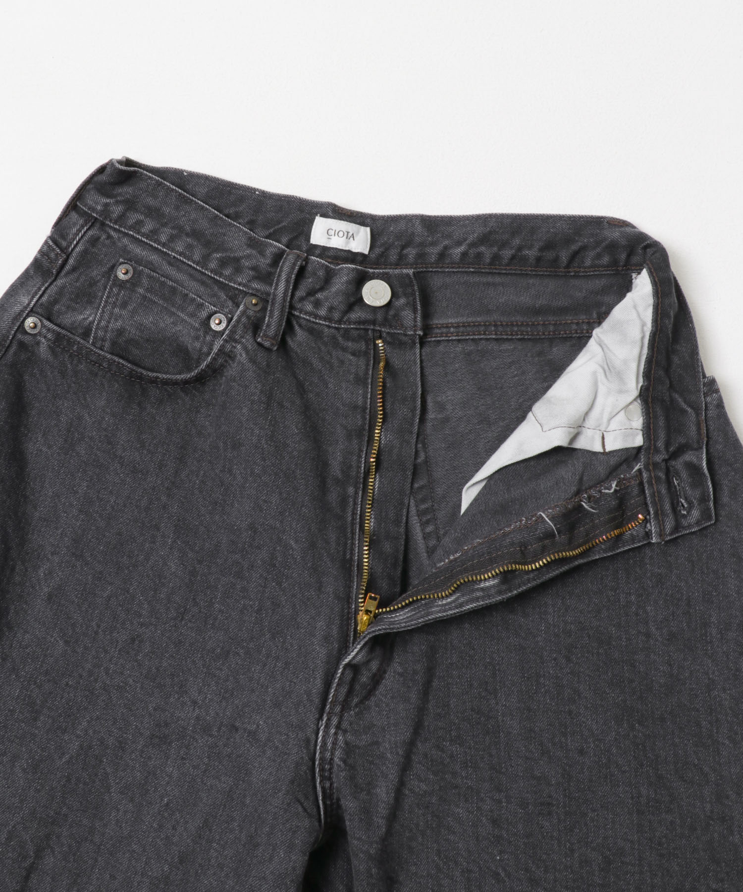 CIOTA　High-rise 5 Pocket Pants M BLK 26