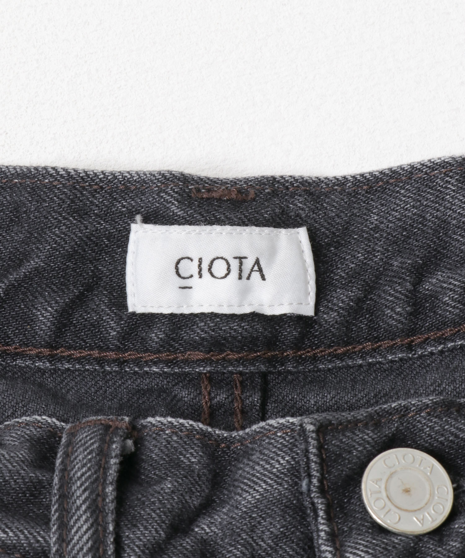 CIOTA　High-rise 5 Pocket Pants M BLK 26