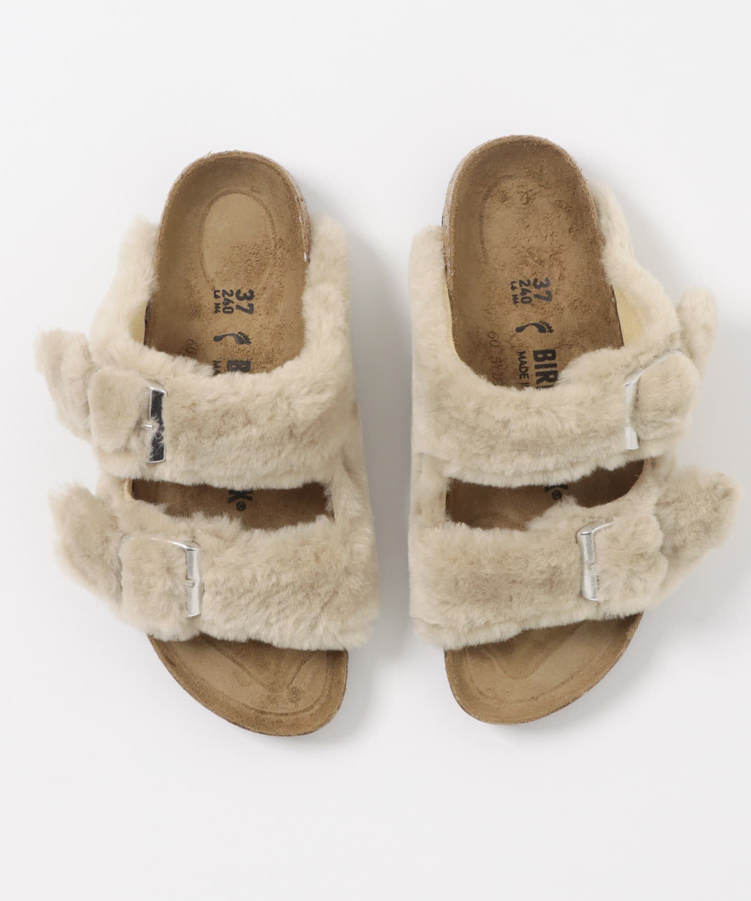 BIRKENSTOCK　Arizona Shearling Sandcastle 36