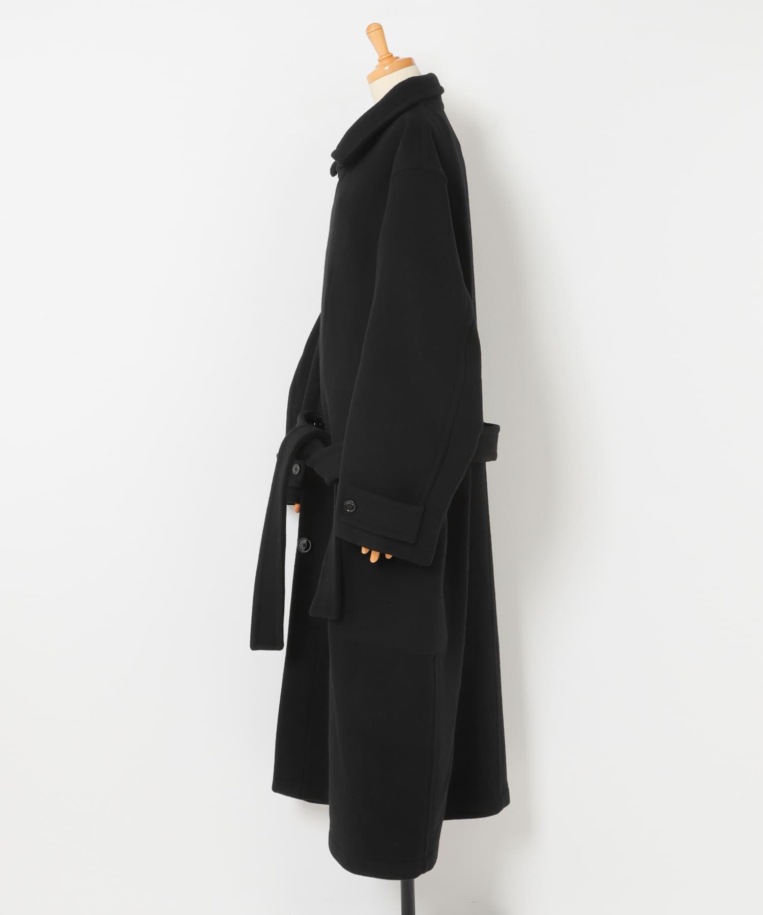 LEMAIRE　WRAP COAT BLACK XS