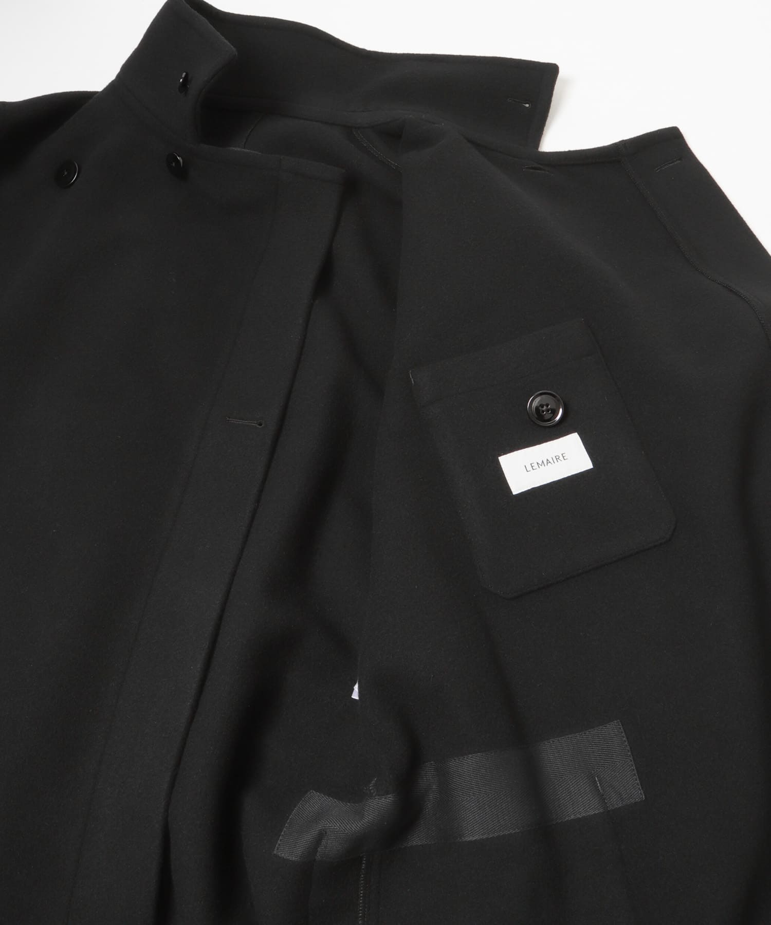 LEMAIRE　WRAP COAT BLACK XS