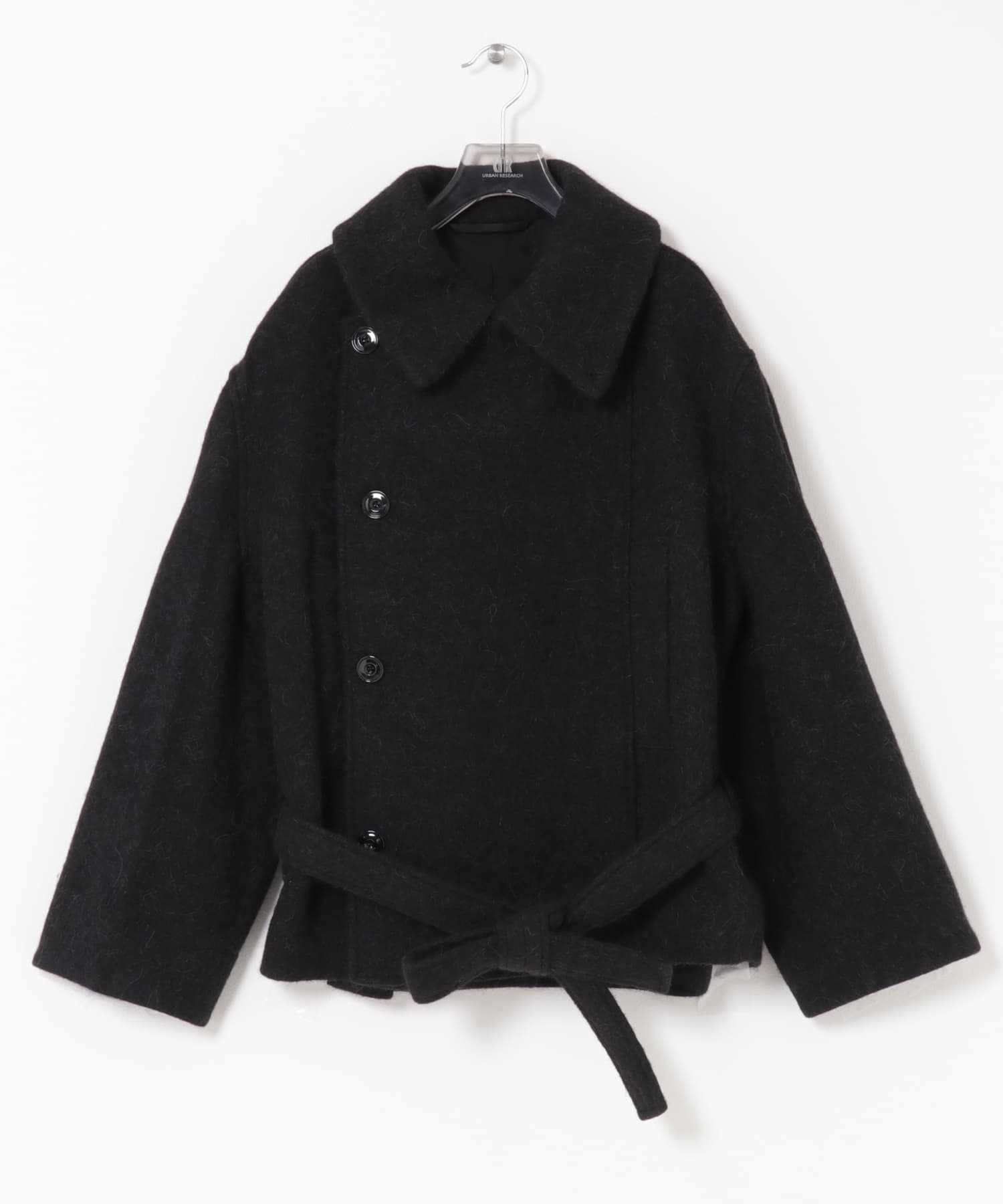 LEMAIRE　SHORT BATHROBE COAT BLACK 36