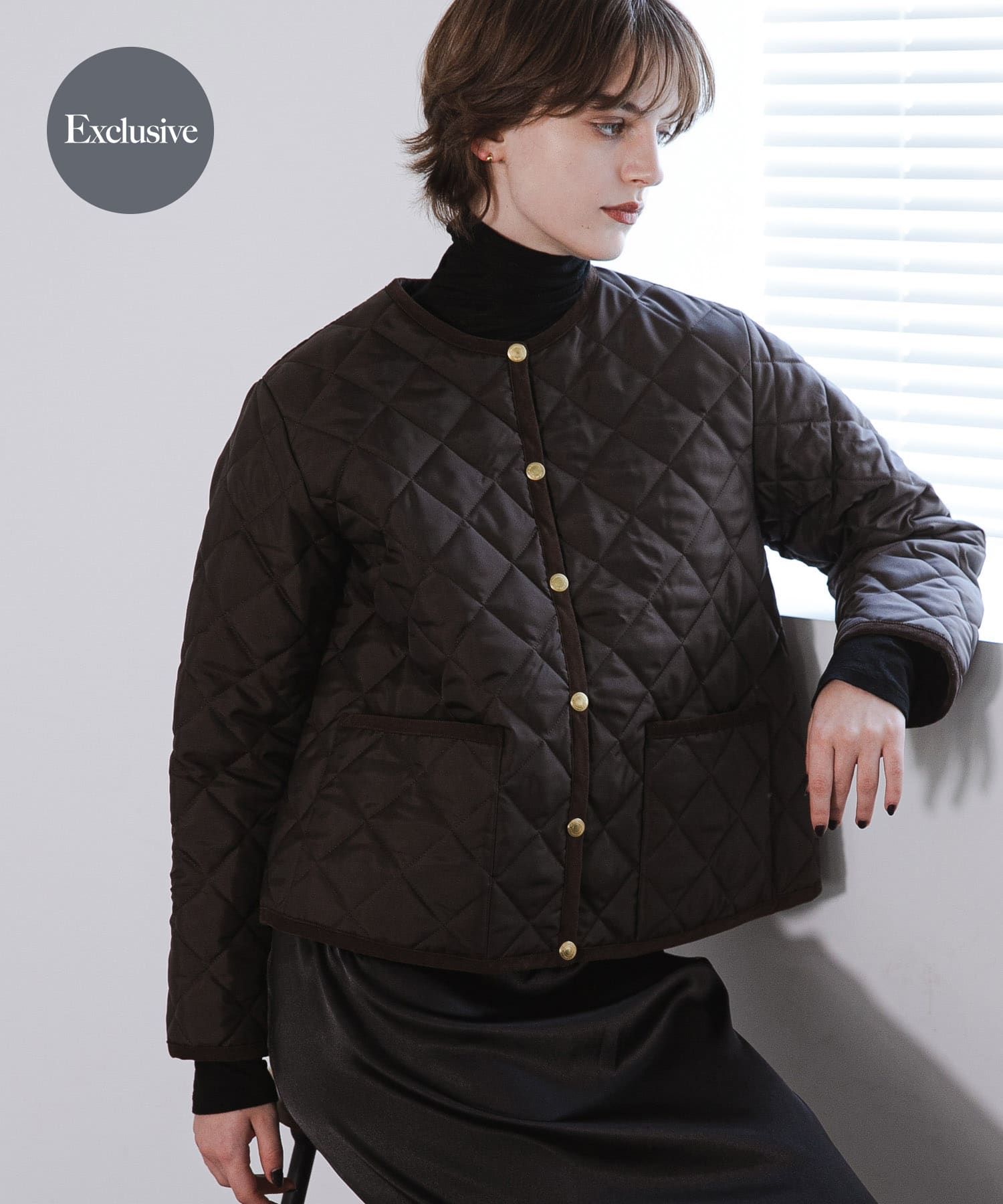 『一部別注カラー』Traditional Weatherwear　ARKLEY A LINE 別注BROWN 34