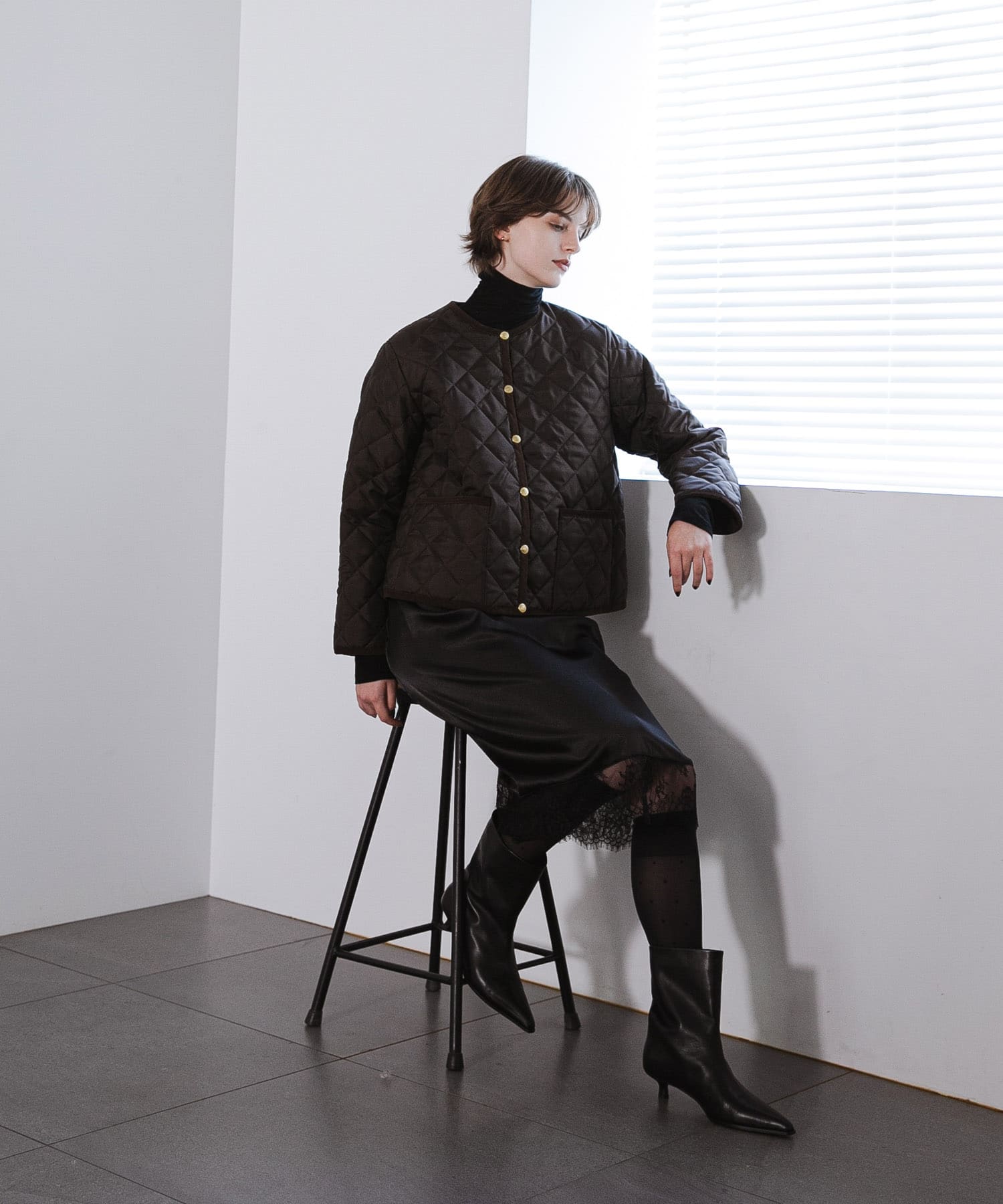 『一部別注カラー』Traditional Weatherwear　ARKLEY A LINE 別注BROWN 34