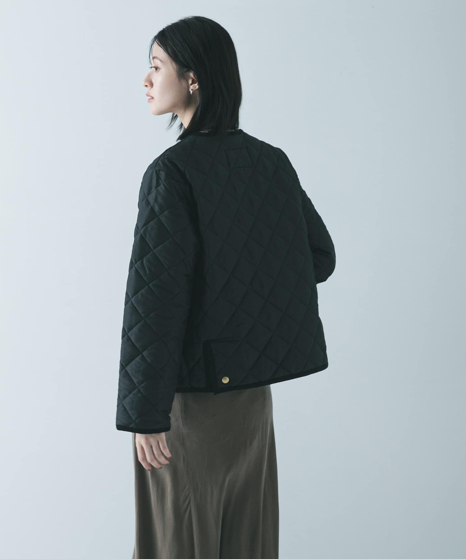 一部別注カラー』Traditional Weatherwear ARKLEY A LINE(34 BLACK