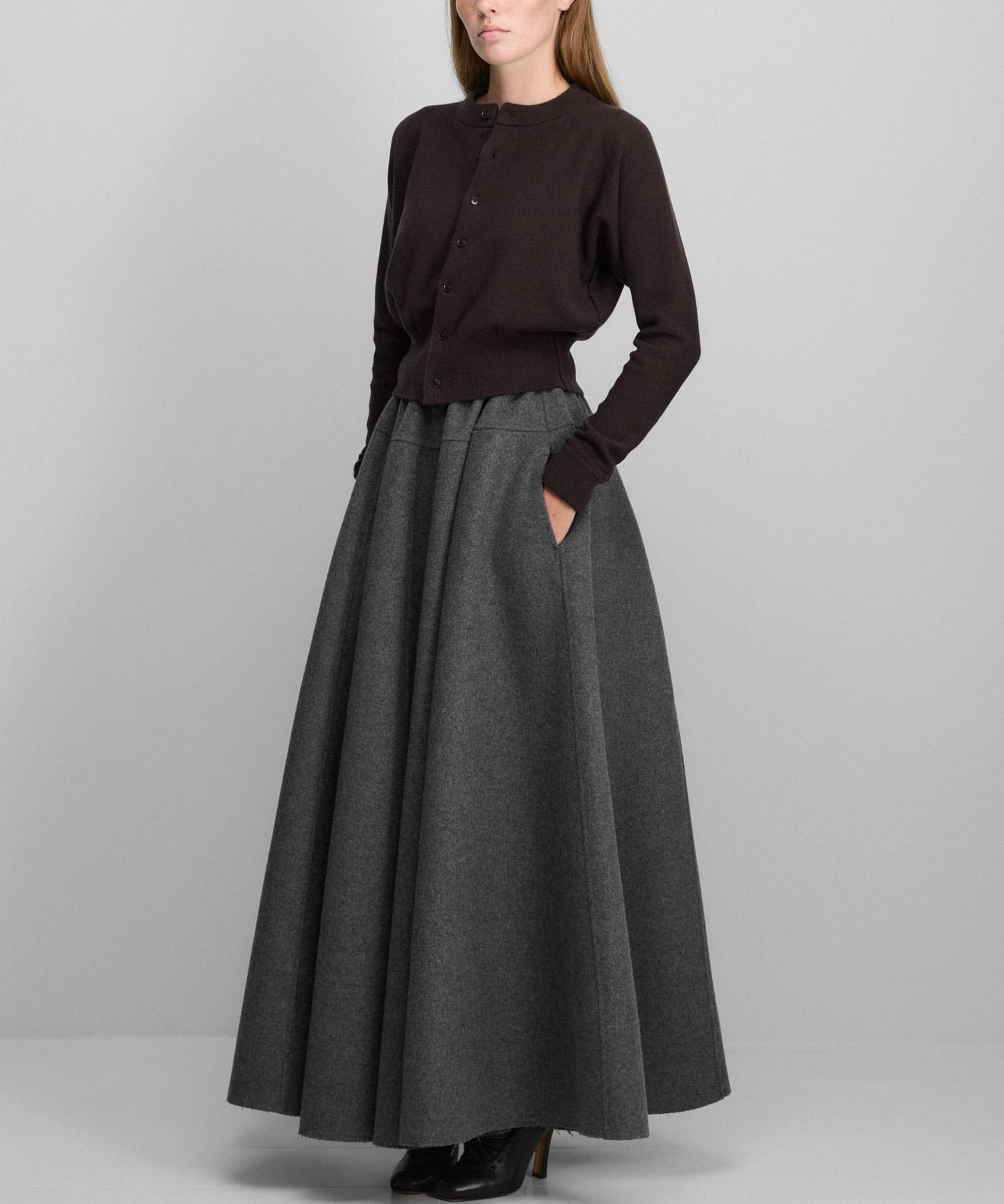 Extreme Cashmere　blouson d brown -