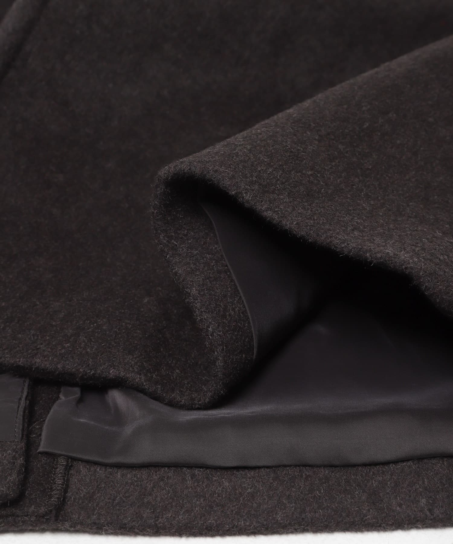 AMOMENTO　SINGLE BREASTED MAXI COAT DARK BROWN S