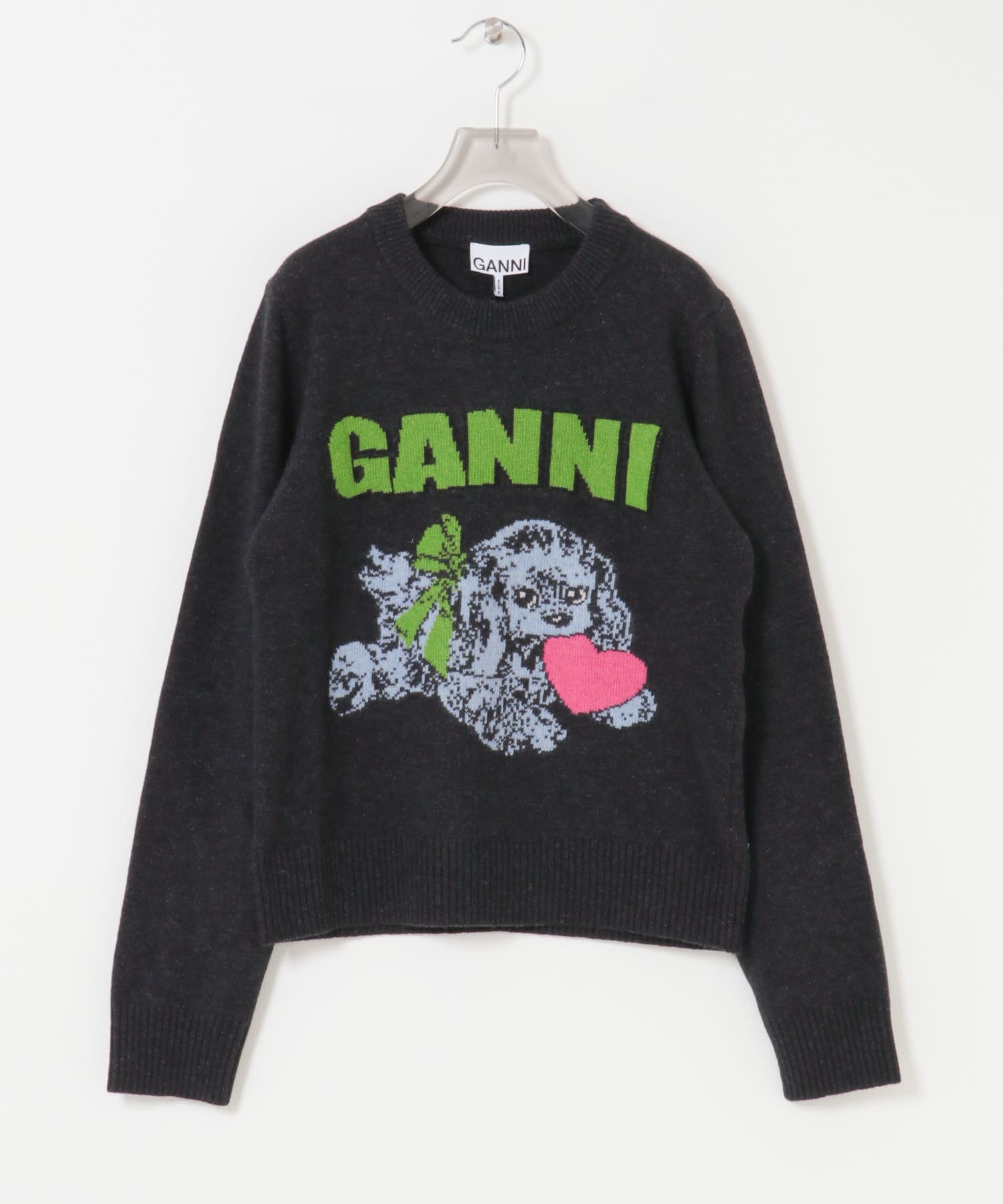 GANNI Graphic Wool Mix Puppy(S Phantom): トップス｜URBAN RESEARCH