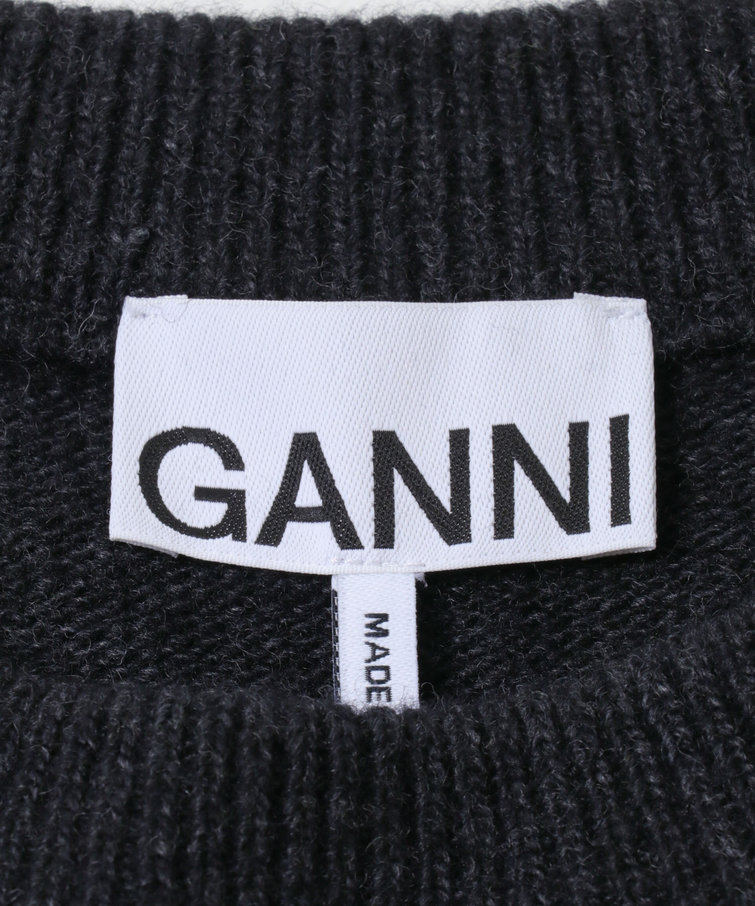 GANNI　Graphic Wool Mix Puppy Phantom S
