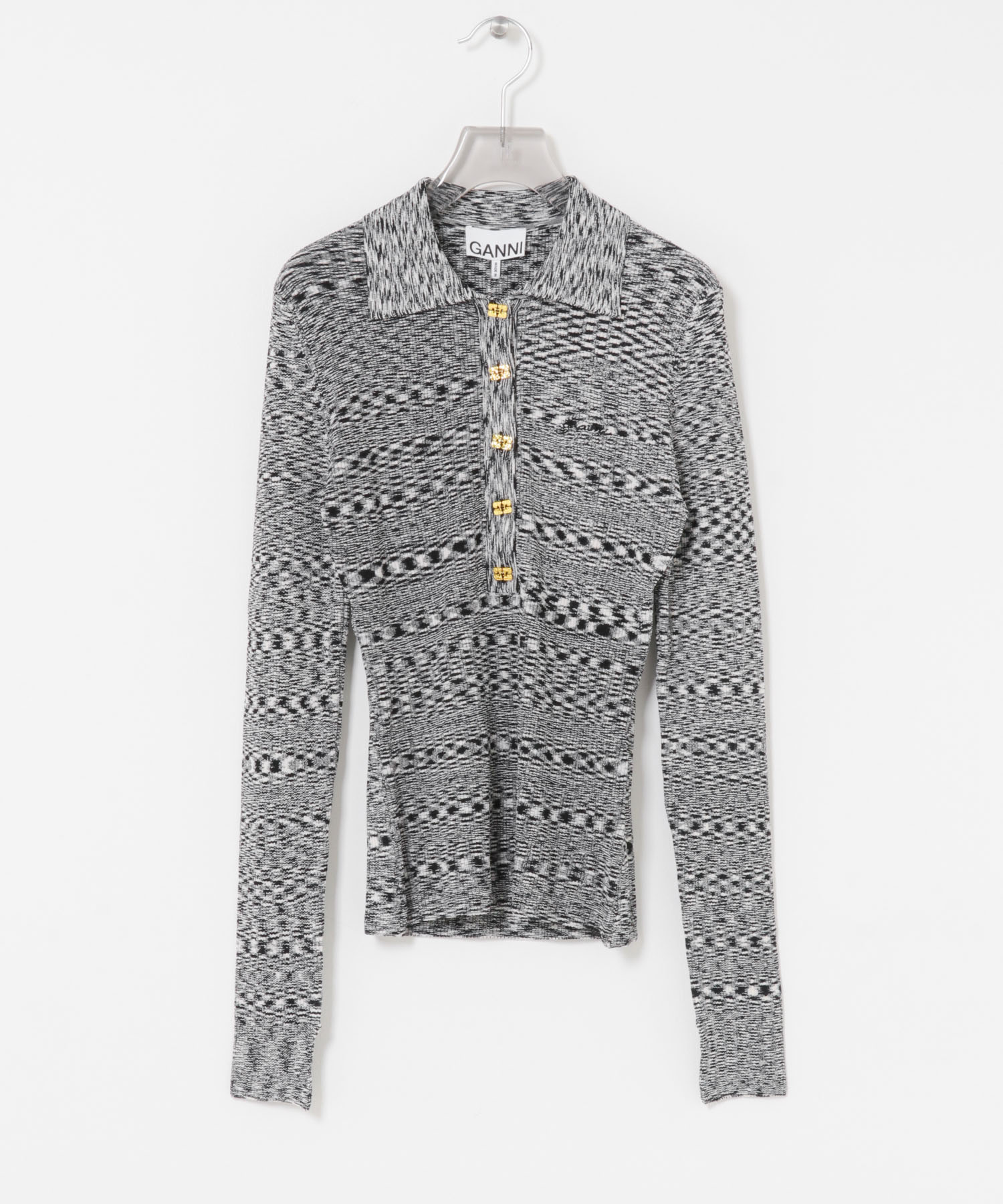 GANNI　Spacedyed Polo