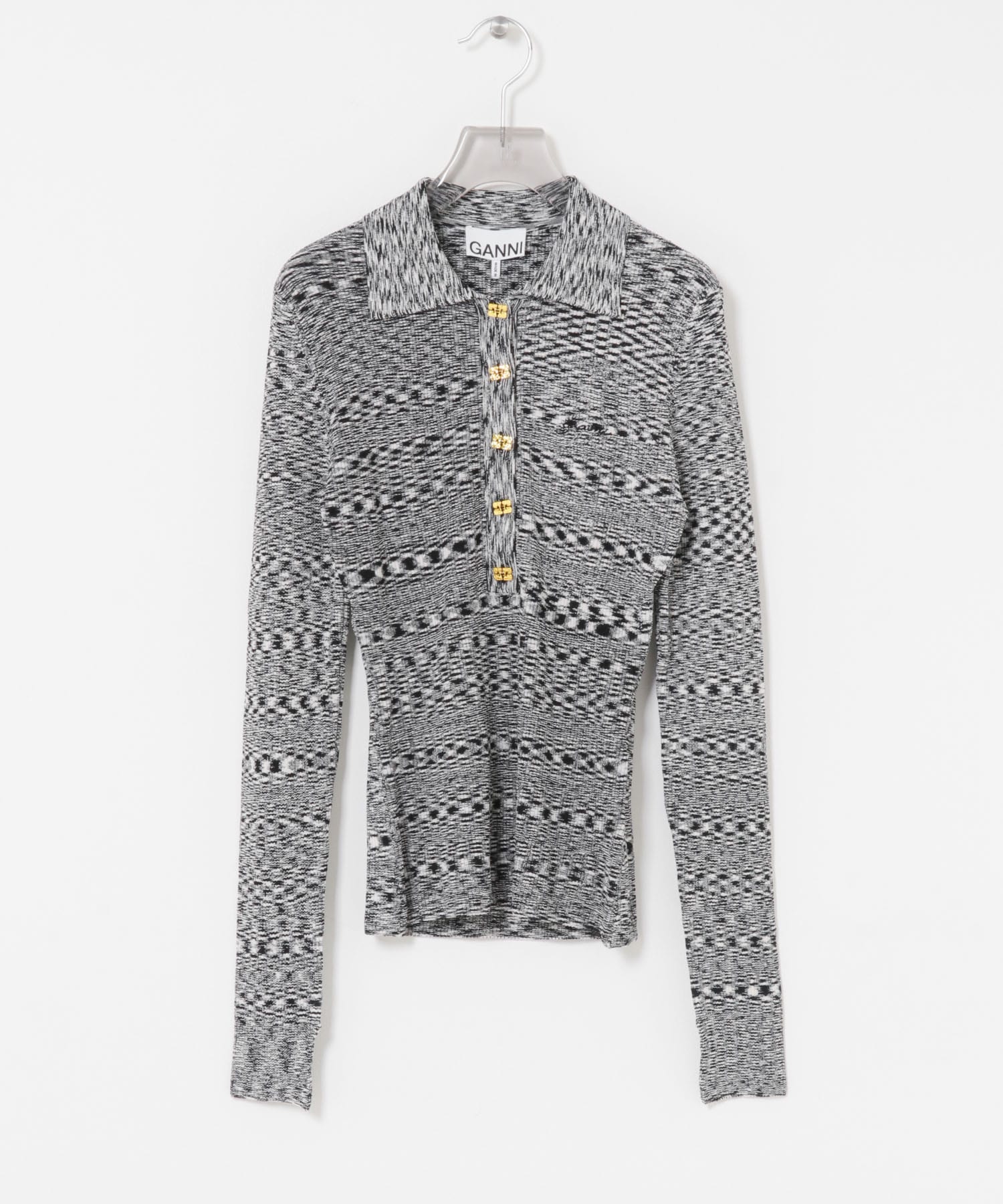 GANNI　Spacedyed Polo
