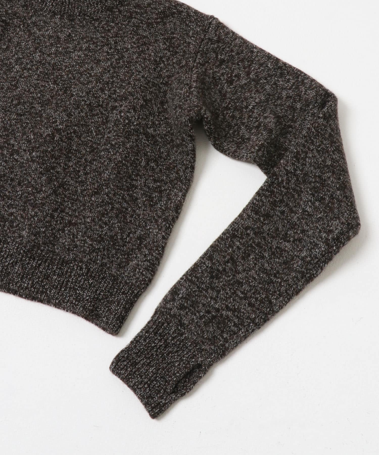 SEEALL　CROPPED  SWEATER MELANGE FREE