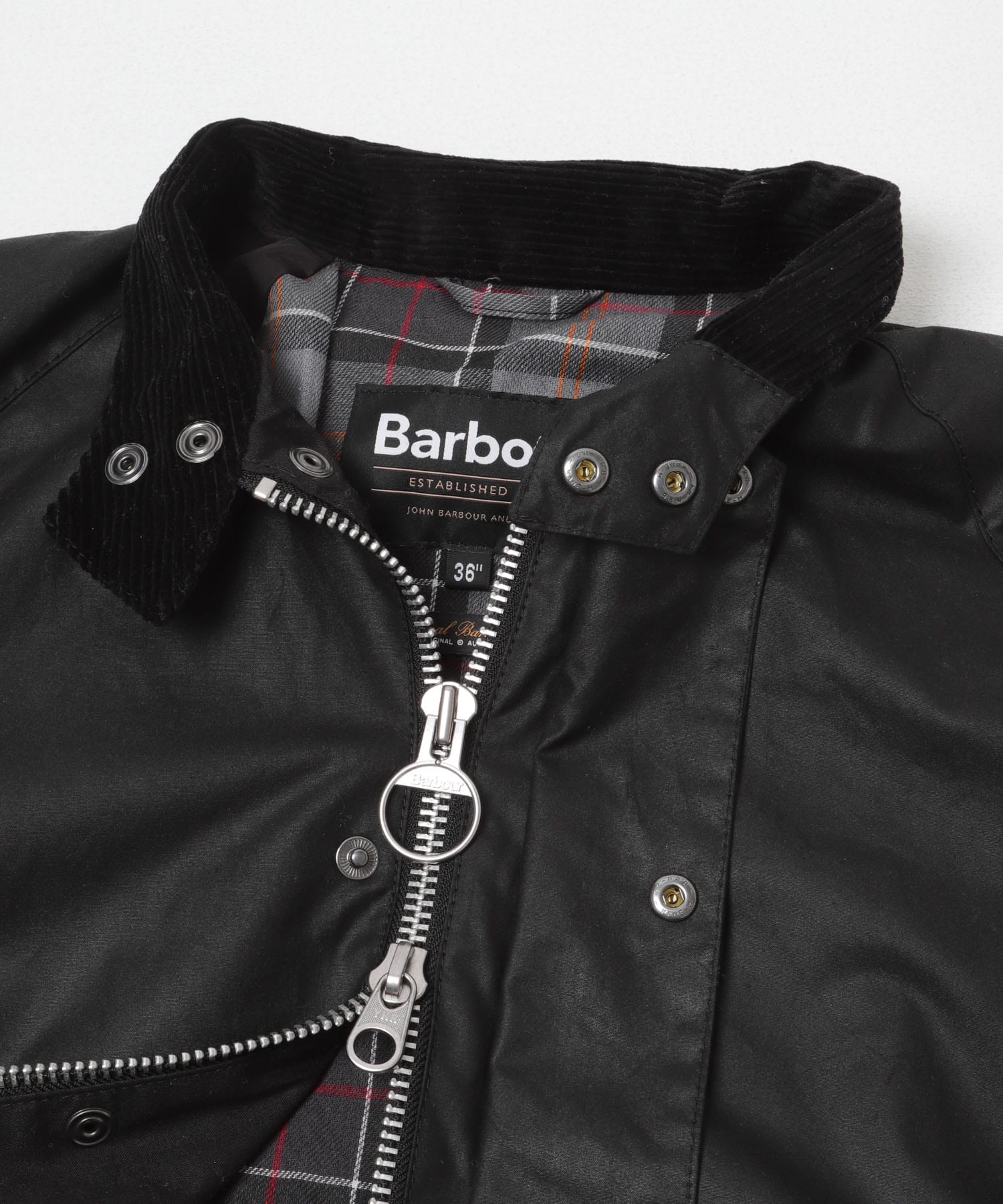 Barbour　transport wax jacket black 36