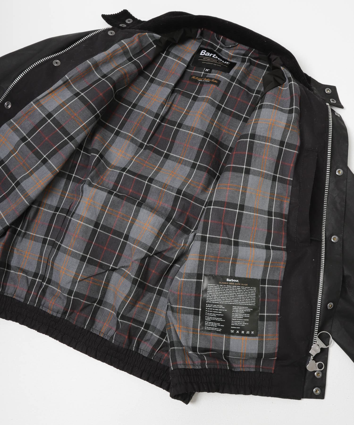 Barbour　transport wax jacket black 36