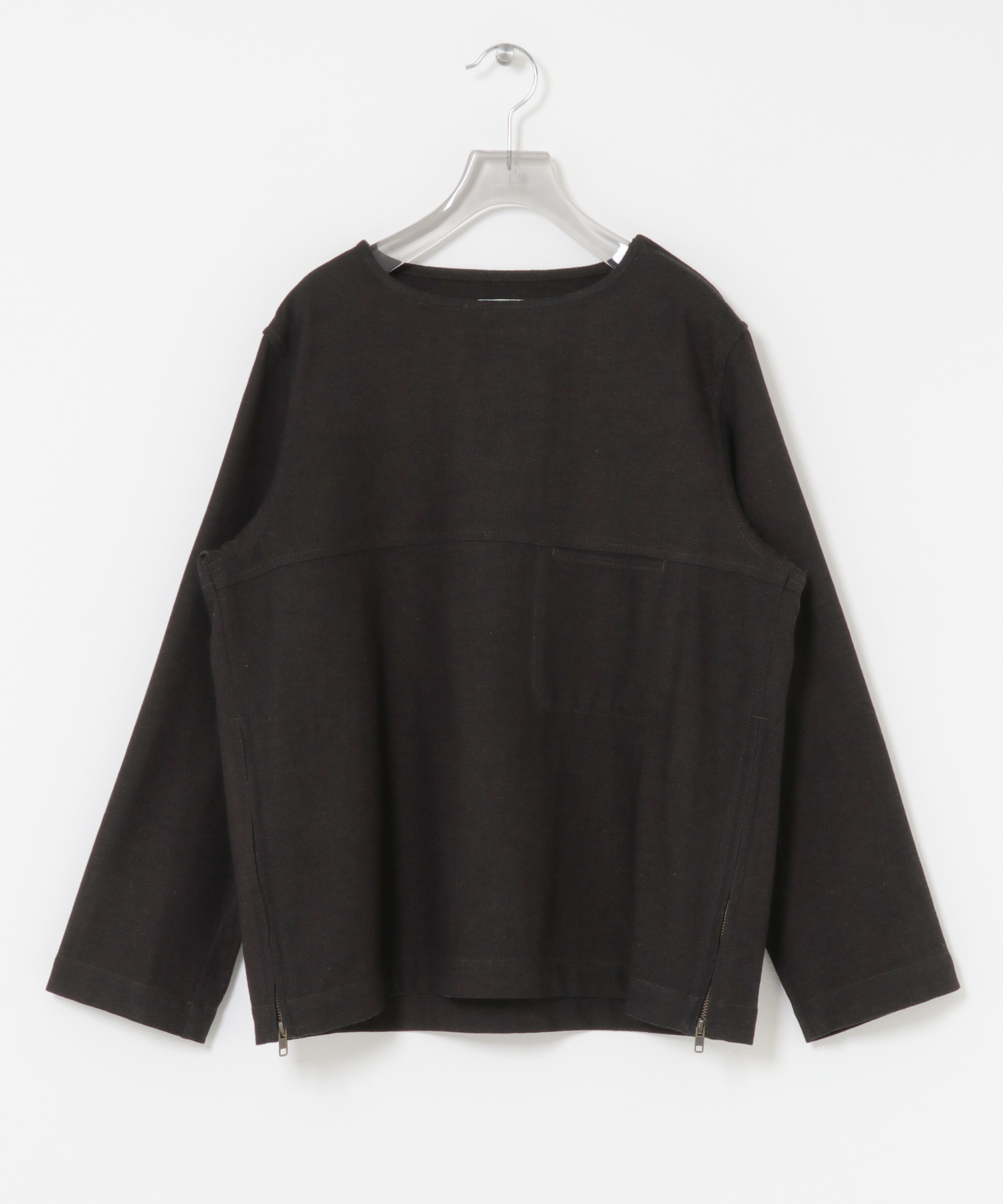 Nomat　WOOL COTTON Blouse Dark Brown 1