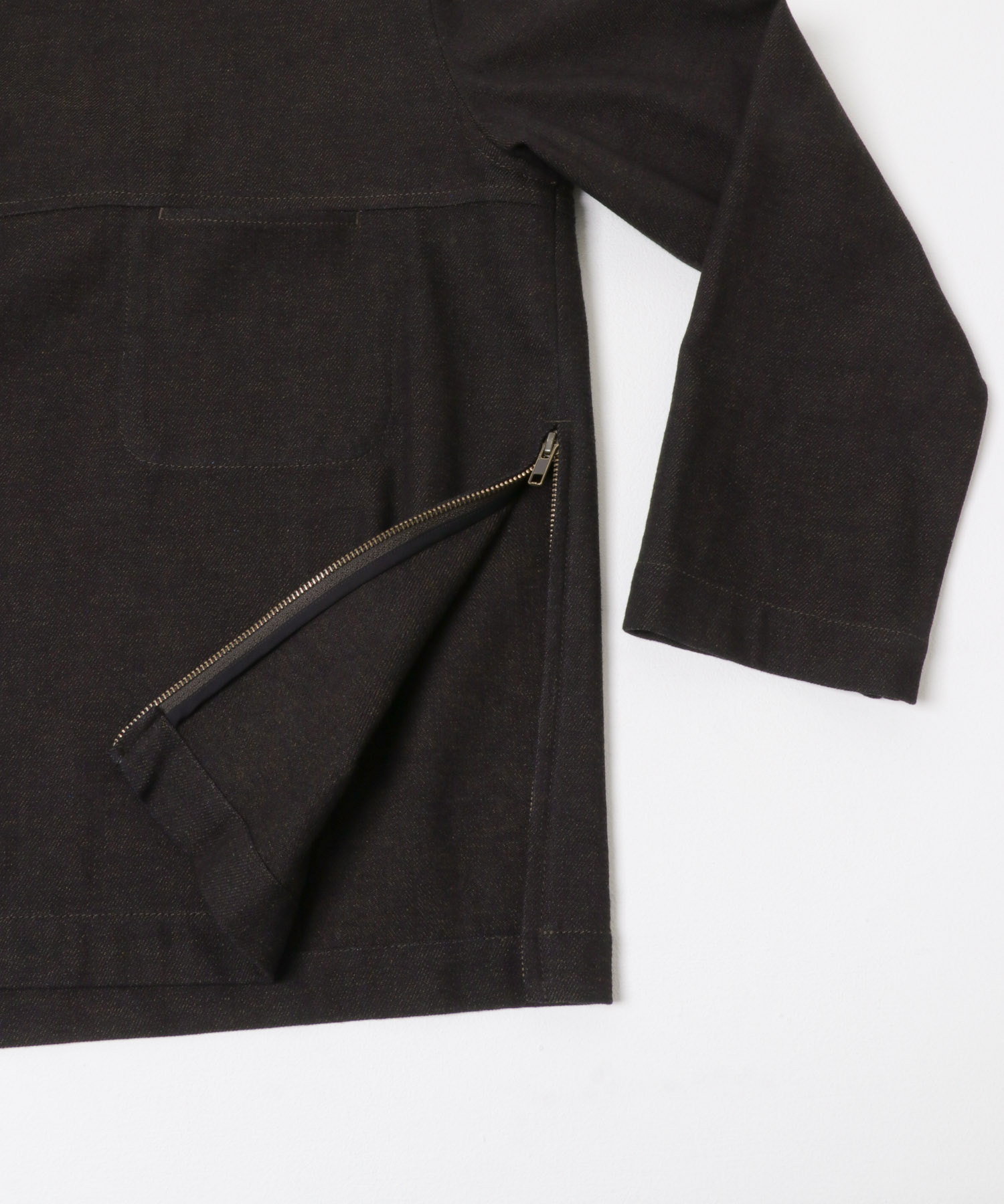 Nomat　WOOL COTTON Blouse Dark Brown 1