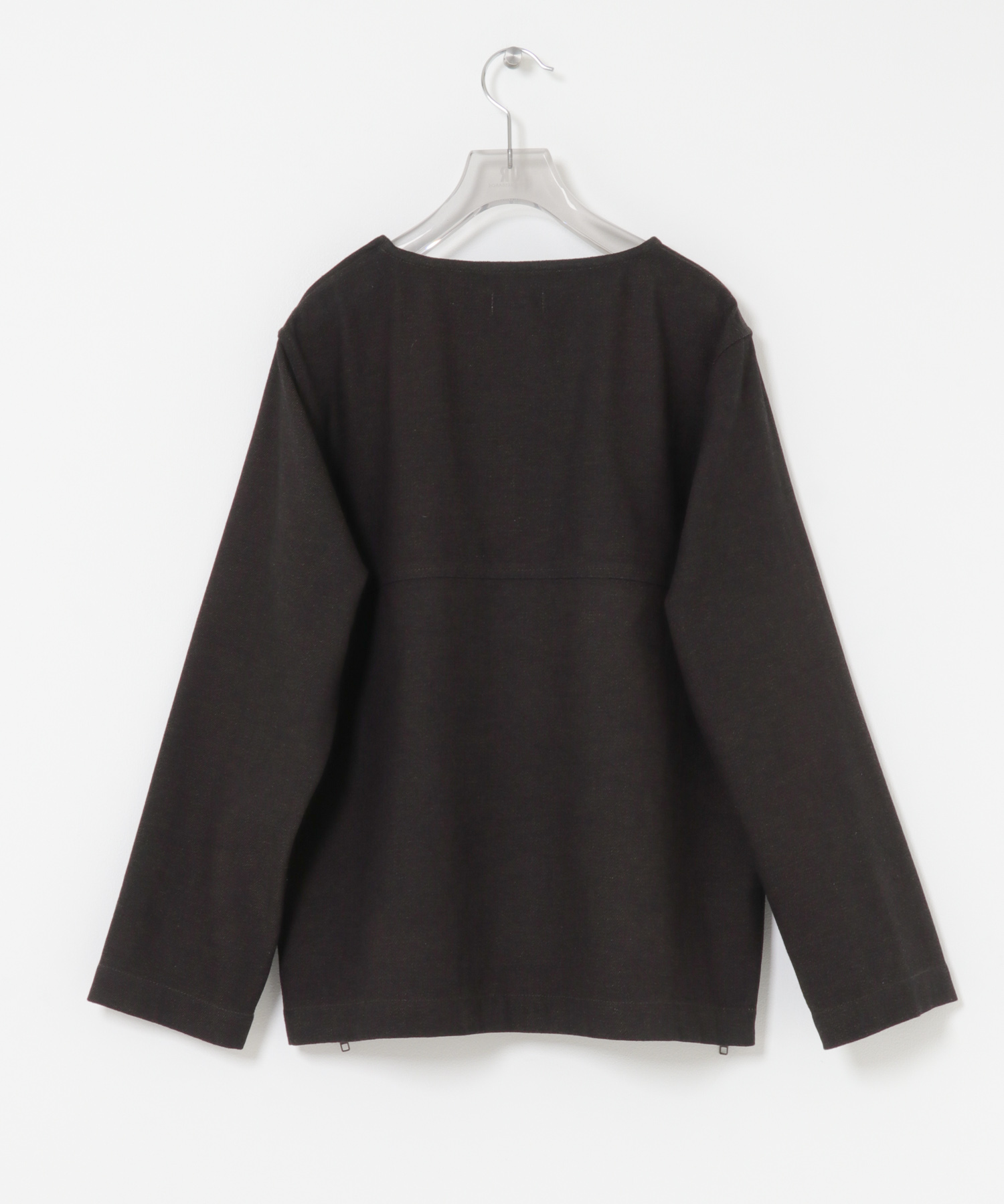 Nomat　WOOL COTTON Blouse Dark Brown 1