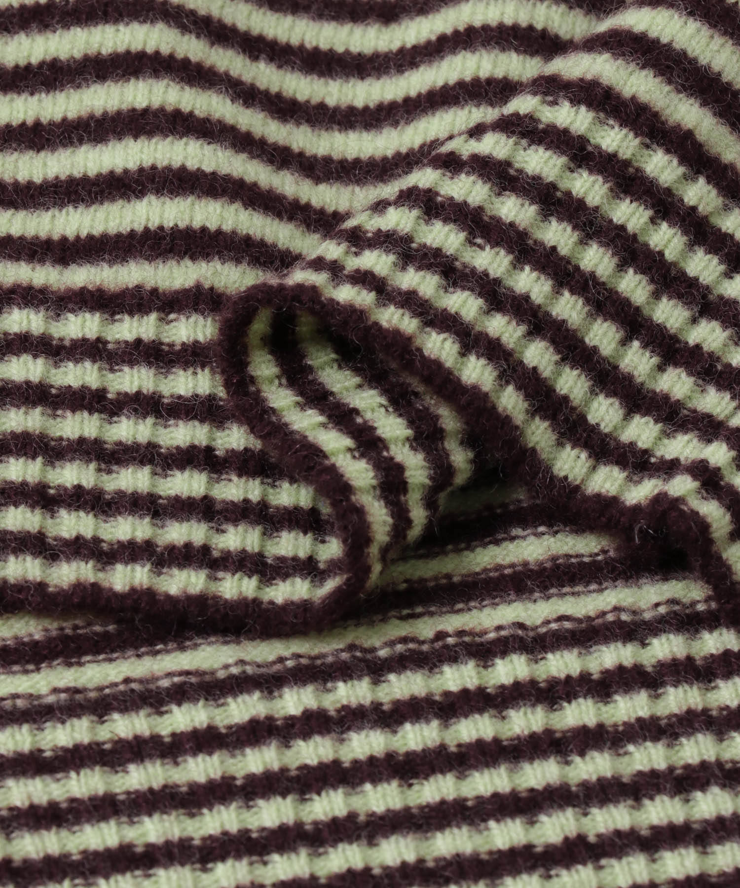 TAN　CASHMERE STRIPED KT VEST WINExLT GN FREE