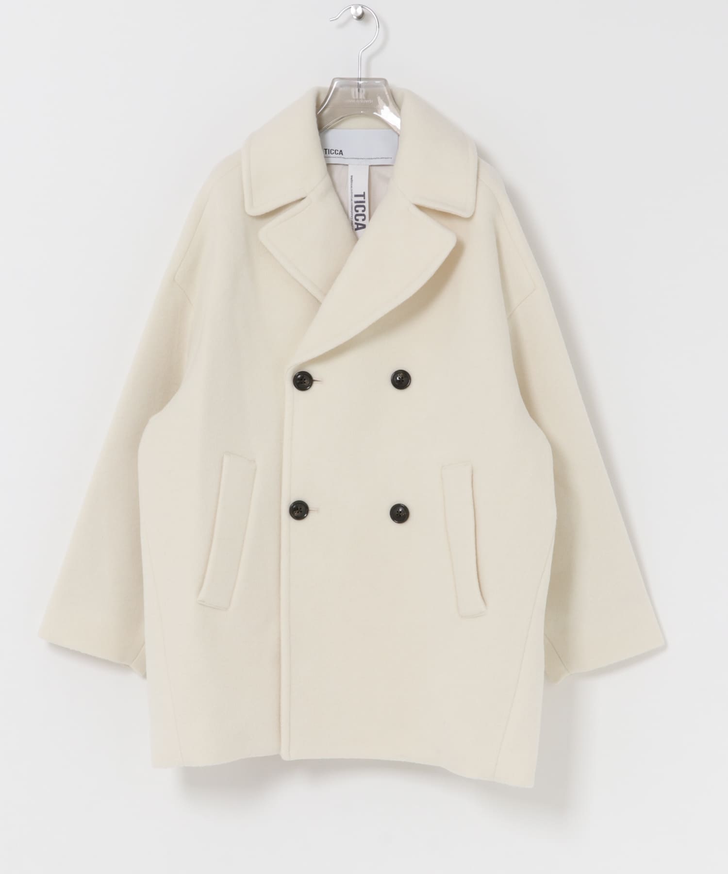 TICCA　ピーコート off white Free