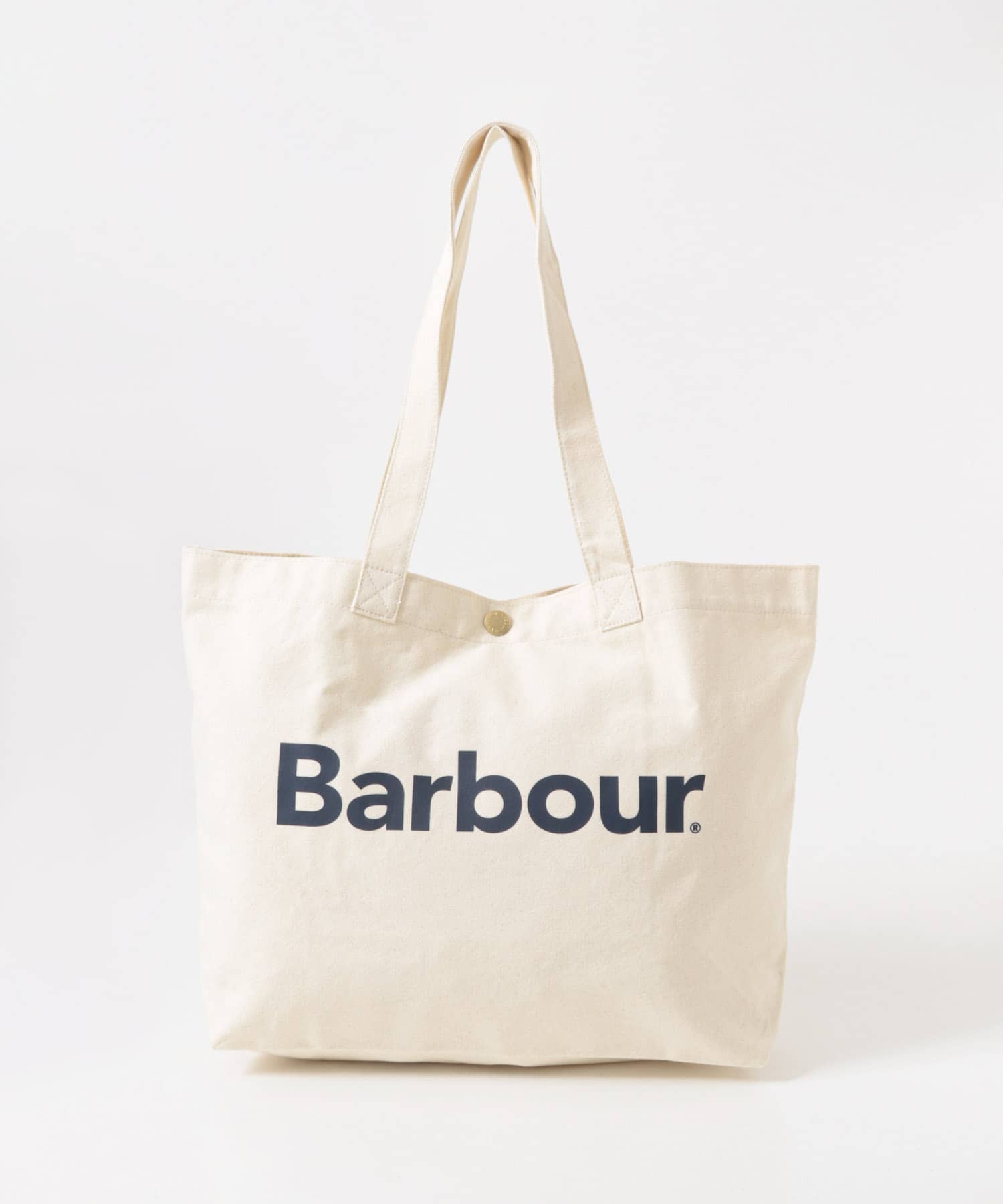 Barbour　logo tote bag