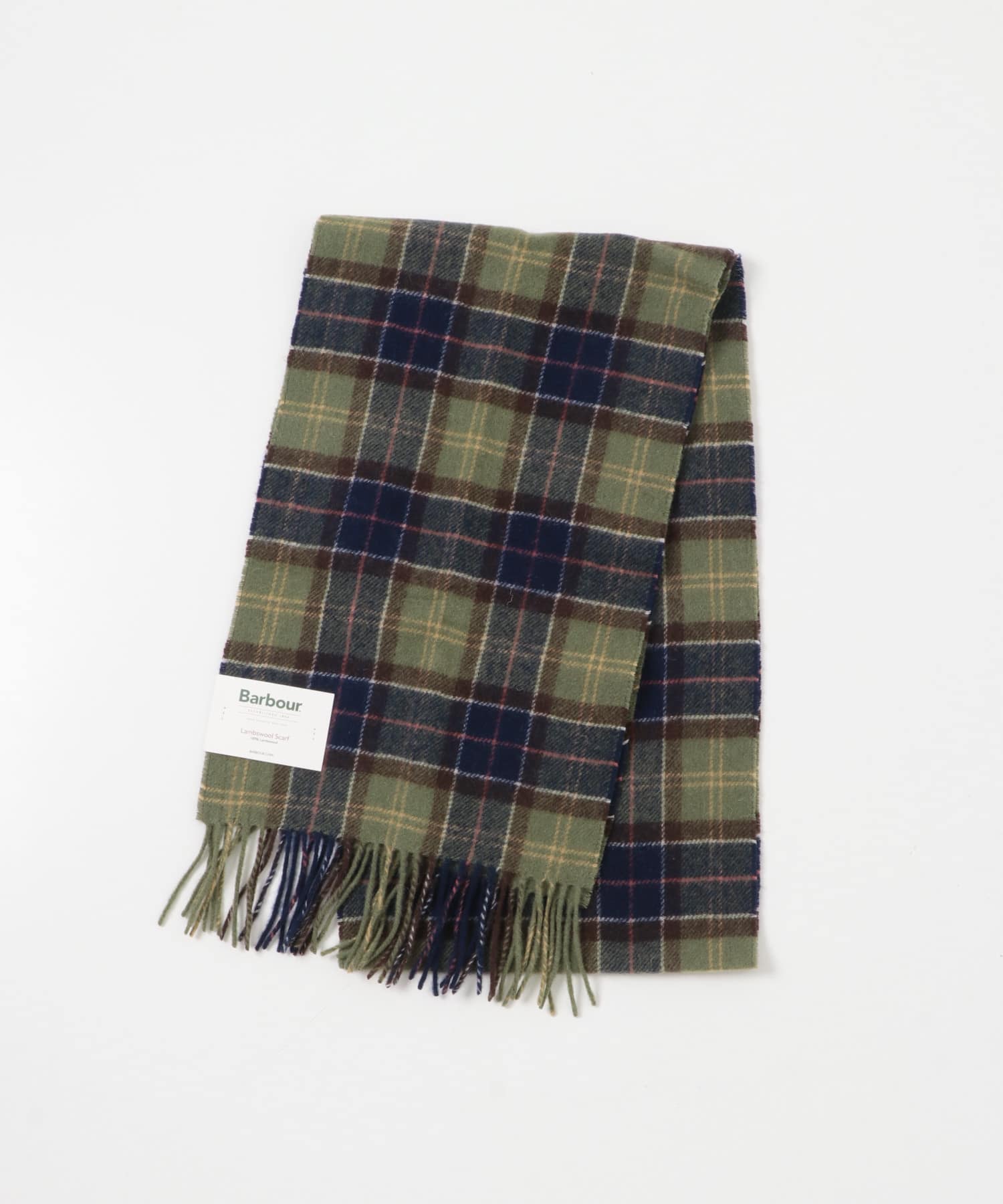 Barbour　tartan lambswool scarf