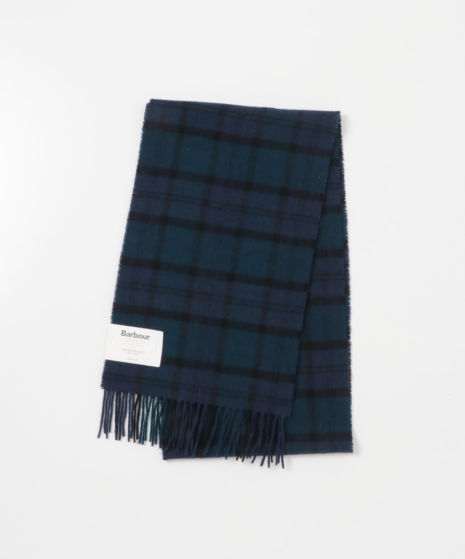 Barbour　tartan lambswool scarf