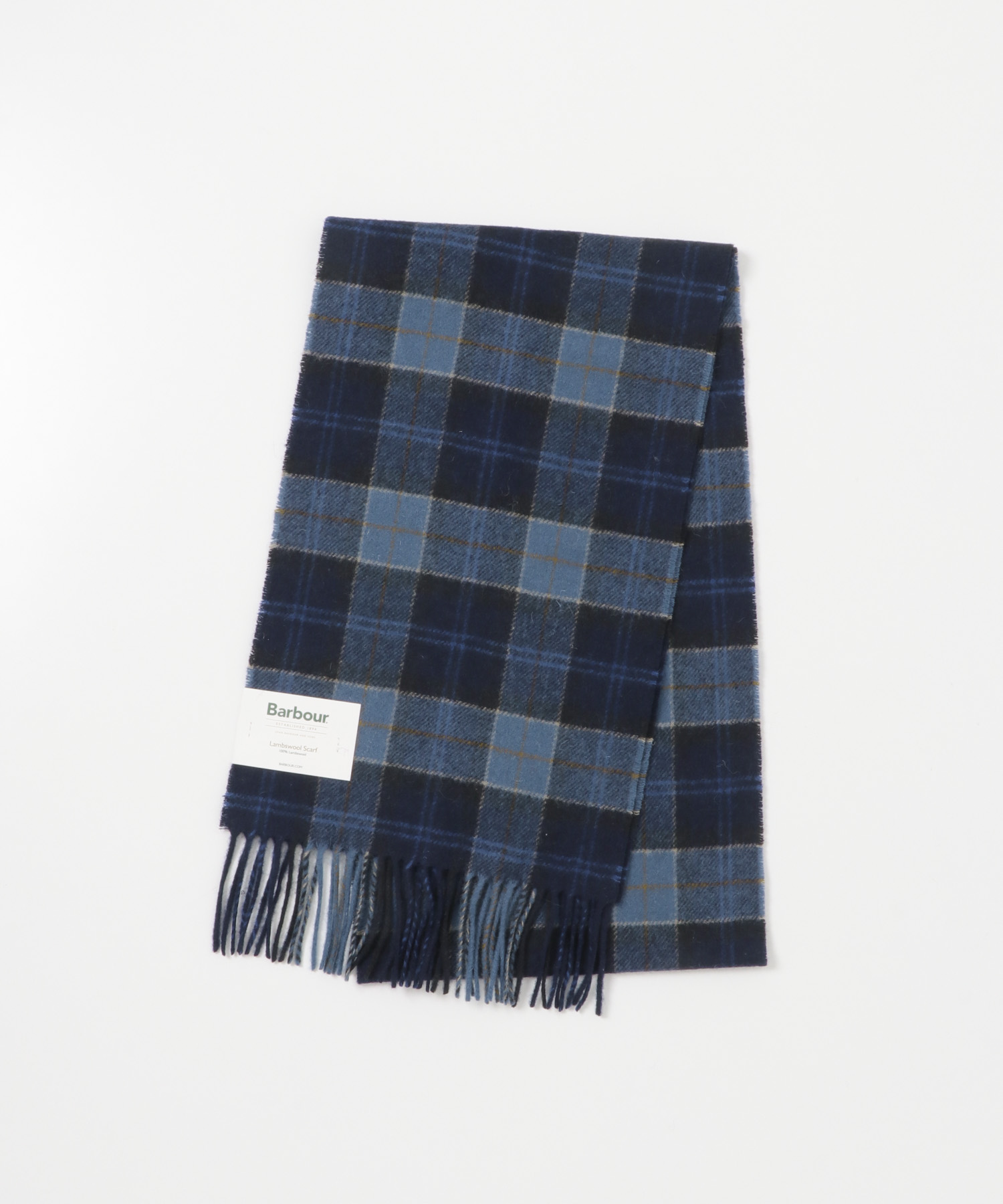 Barbour　tartan lambswool scarf