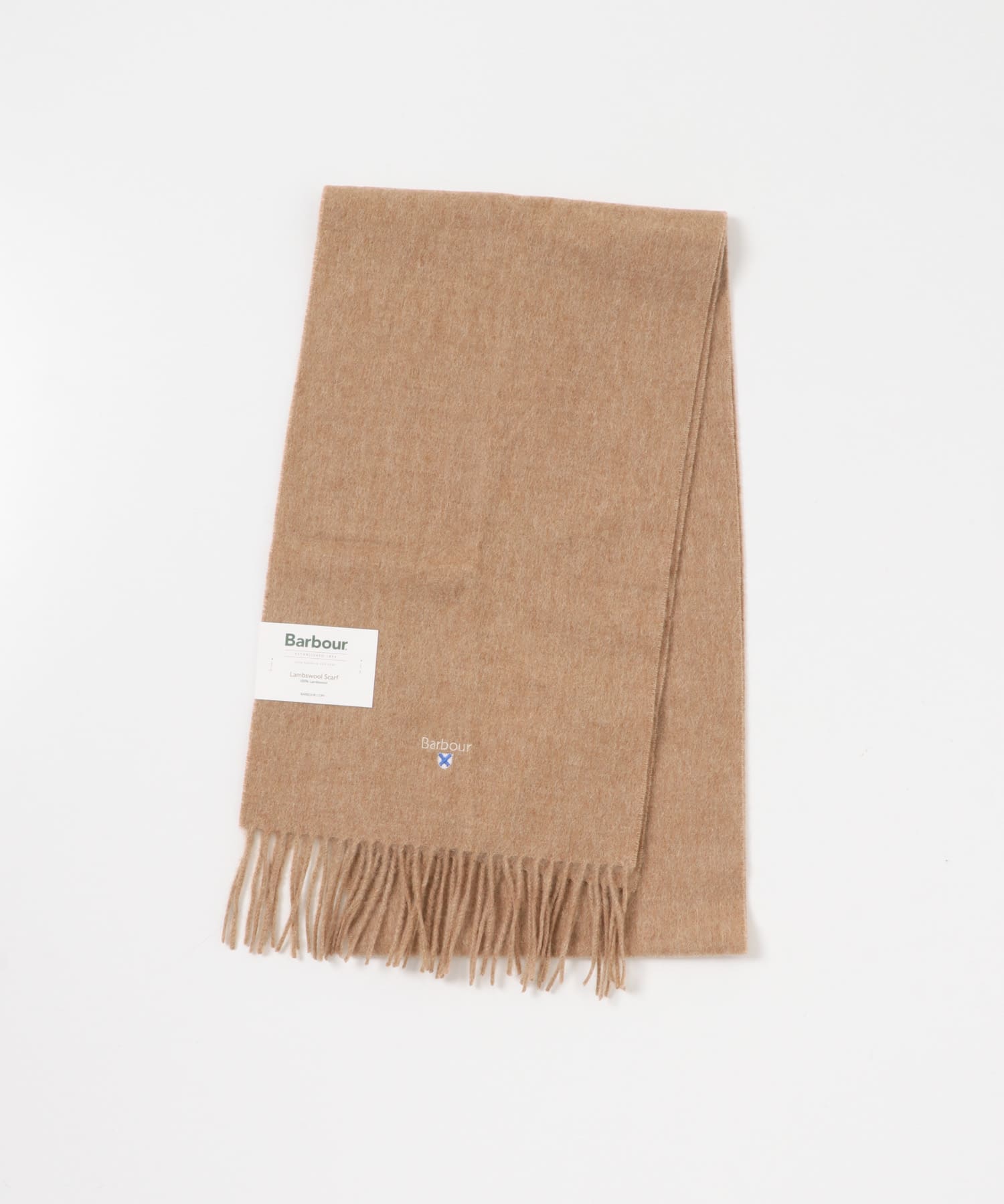 Barbour　plain lambswool scarf