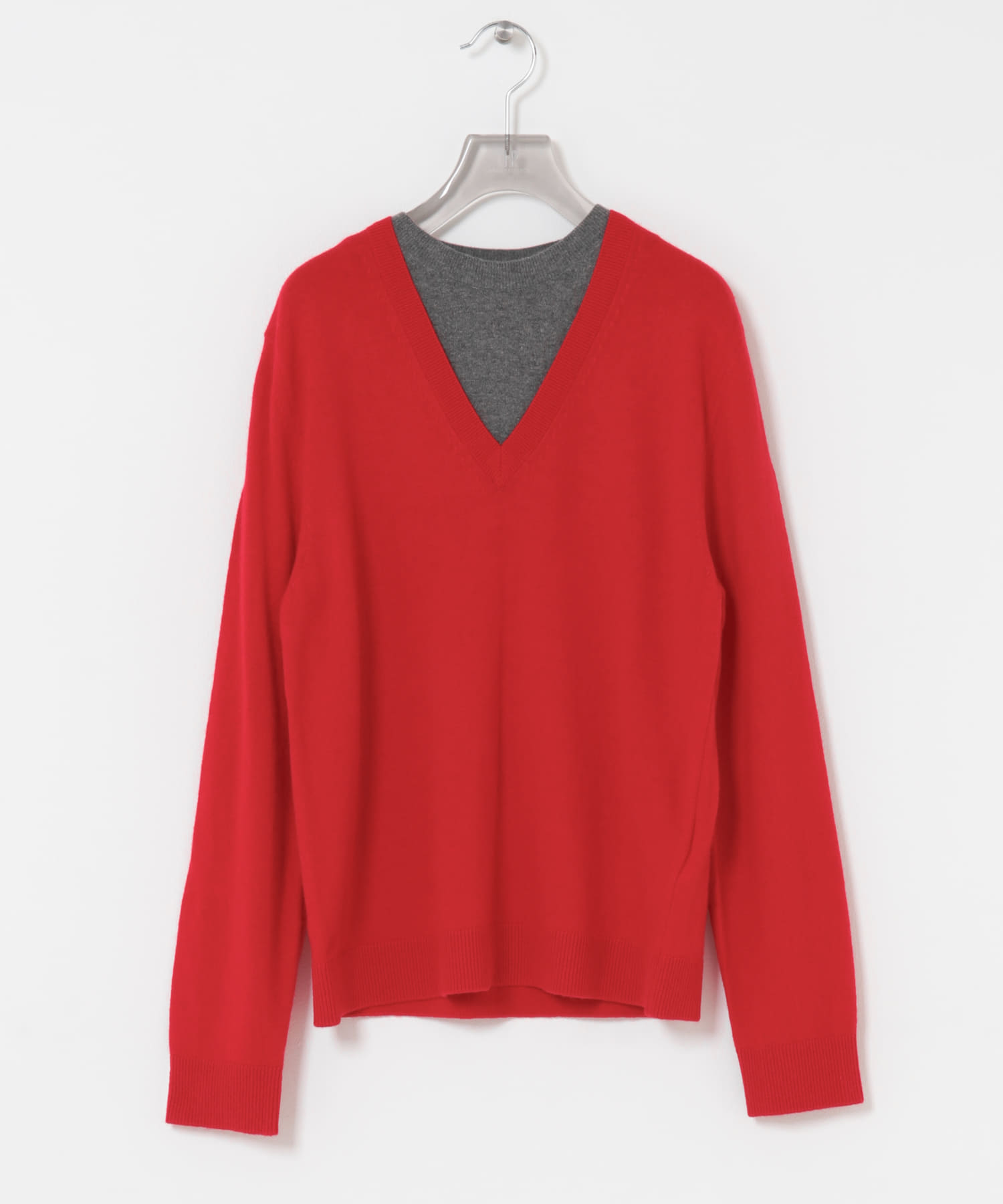 RECTO　LAYERED V NECK KNIT TOP