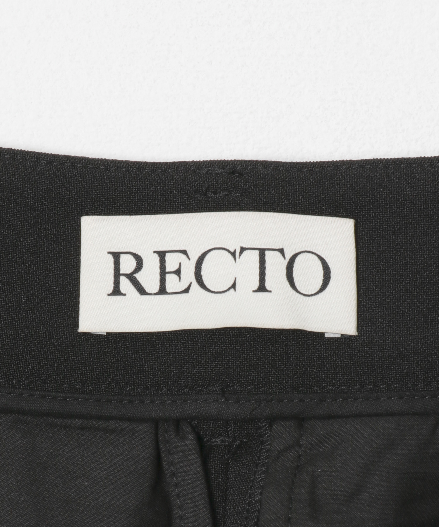 RECTO　DOUBLE PLEATED WIDE PANTS BLACK S