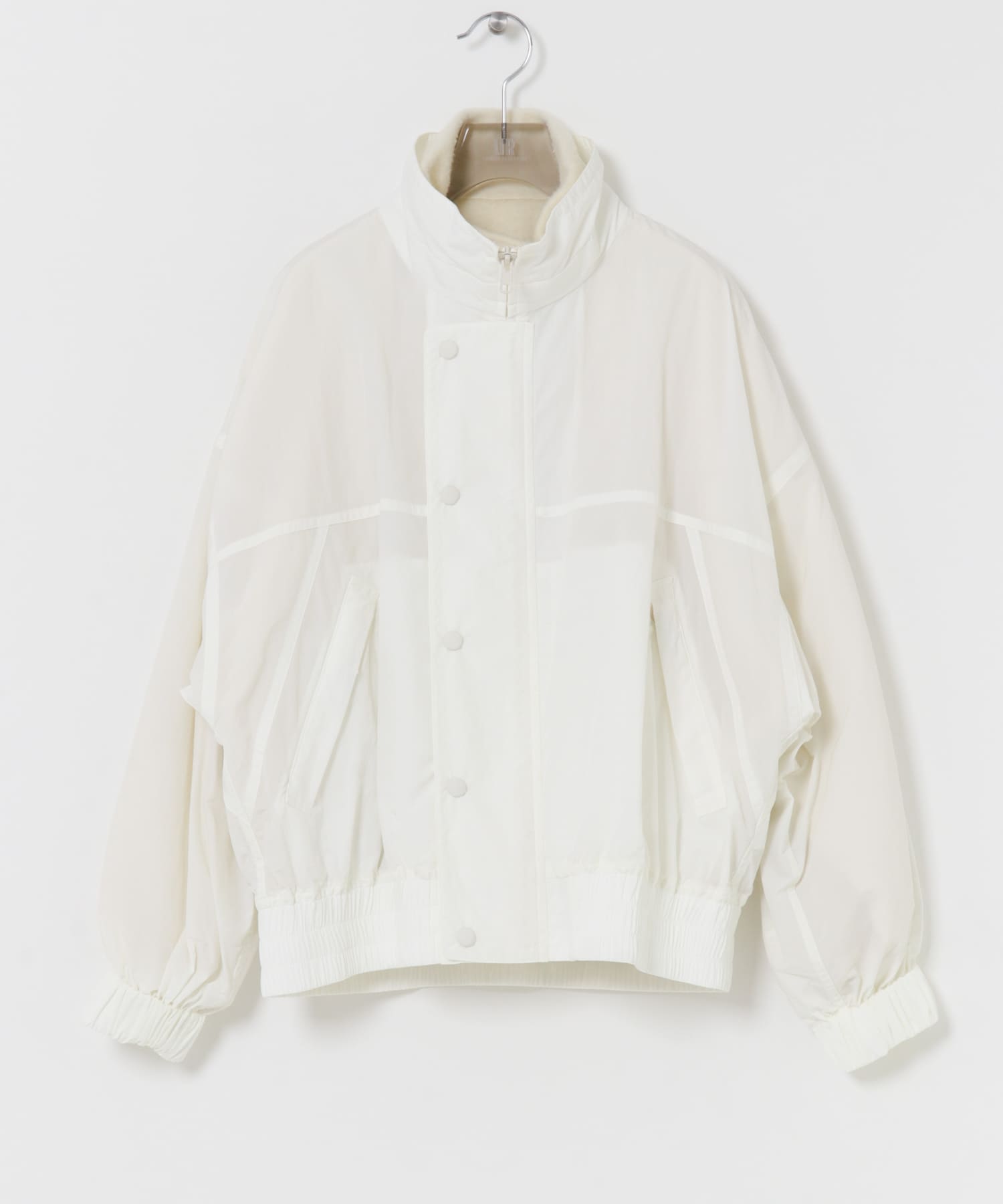 CURRENTAGE　BOA NYLON JACKET ホワイト 2