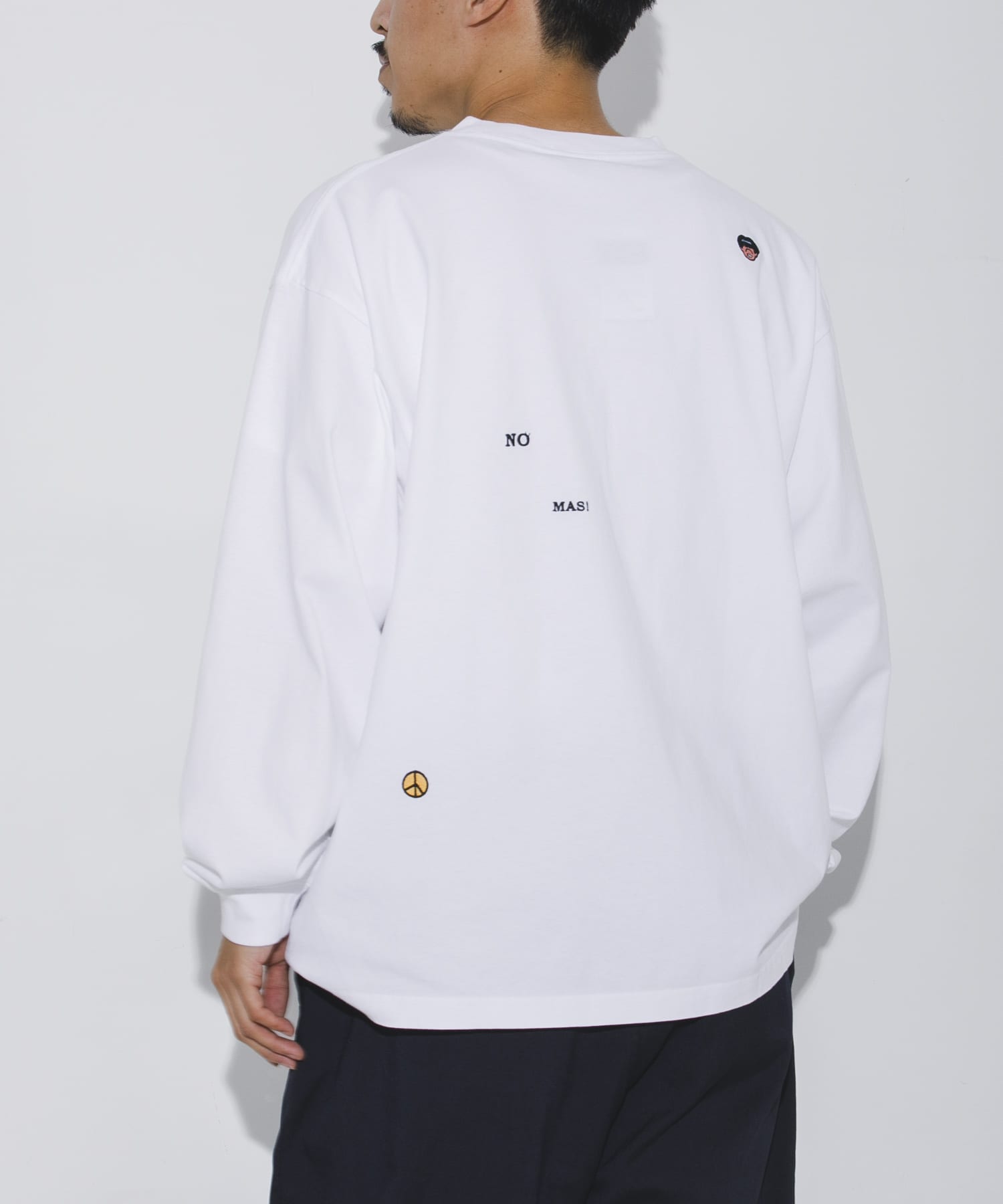 LOWERCASE　L/S TEE byFACEOKA 010WHITE M