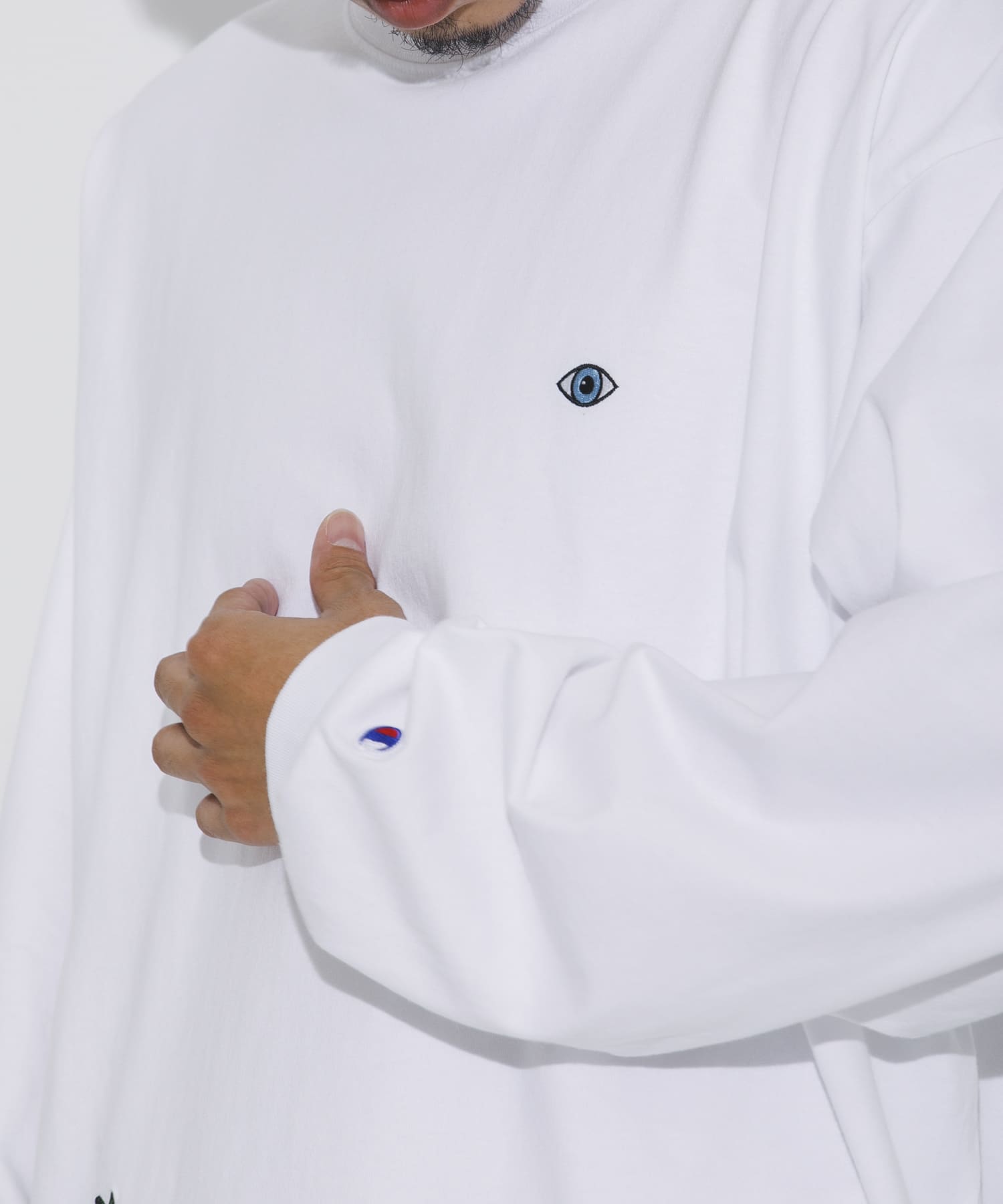 LOWERCASE　L/S TEE byFACEOKA 010WHITE M