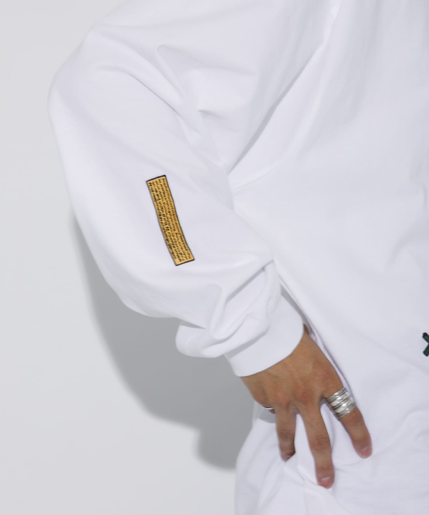 LOWERCASE　L/S TEE byFACEOKA 010WHITE M