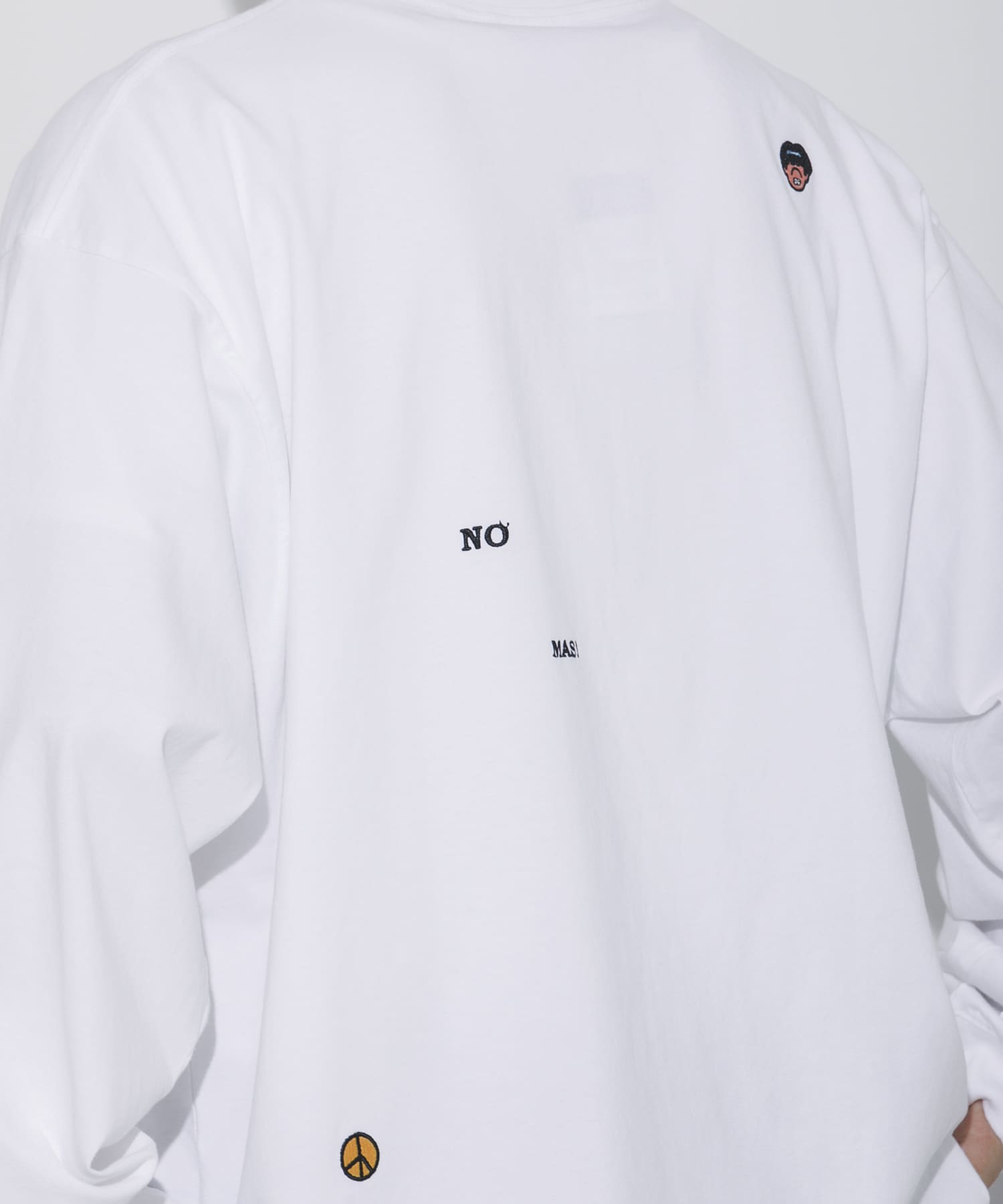 LOWERCASE　L/S TEE byFACEOKA 010WHITE L