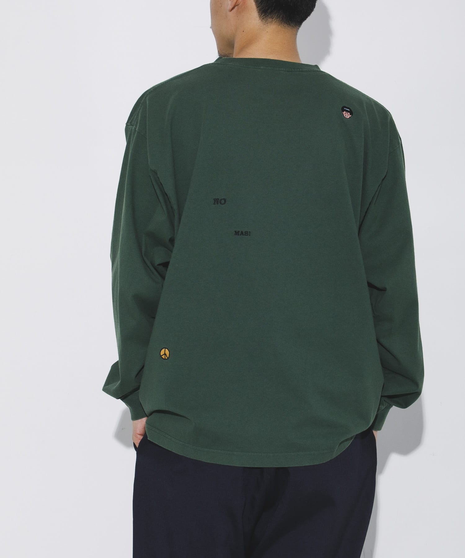 LOWERCASE　L/S TEE byFACEOKA 670GREEN M
