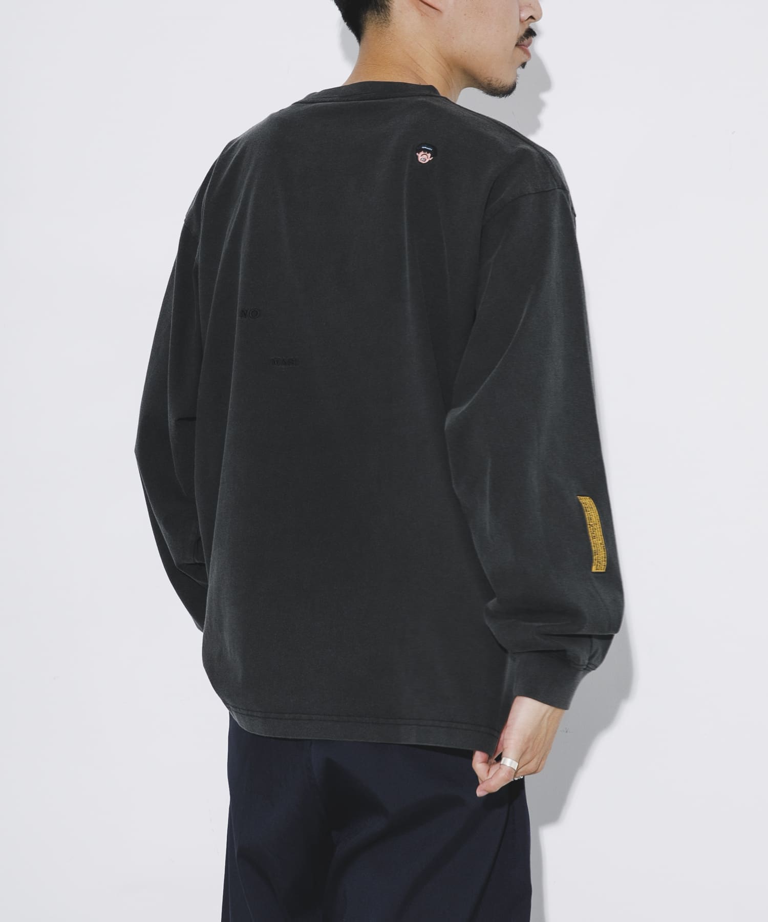 LOWERCASE　L/S TEE byFACEOKA 090BLACK M