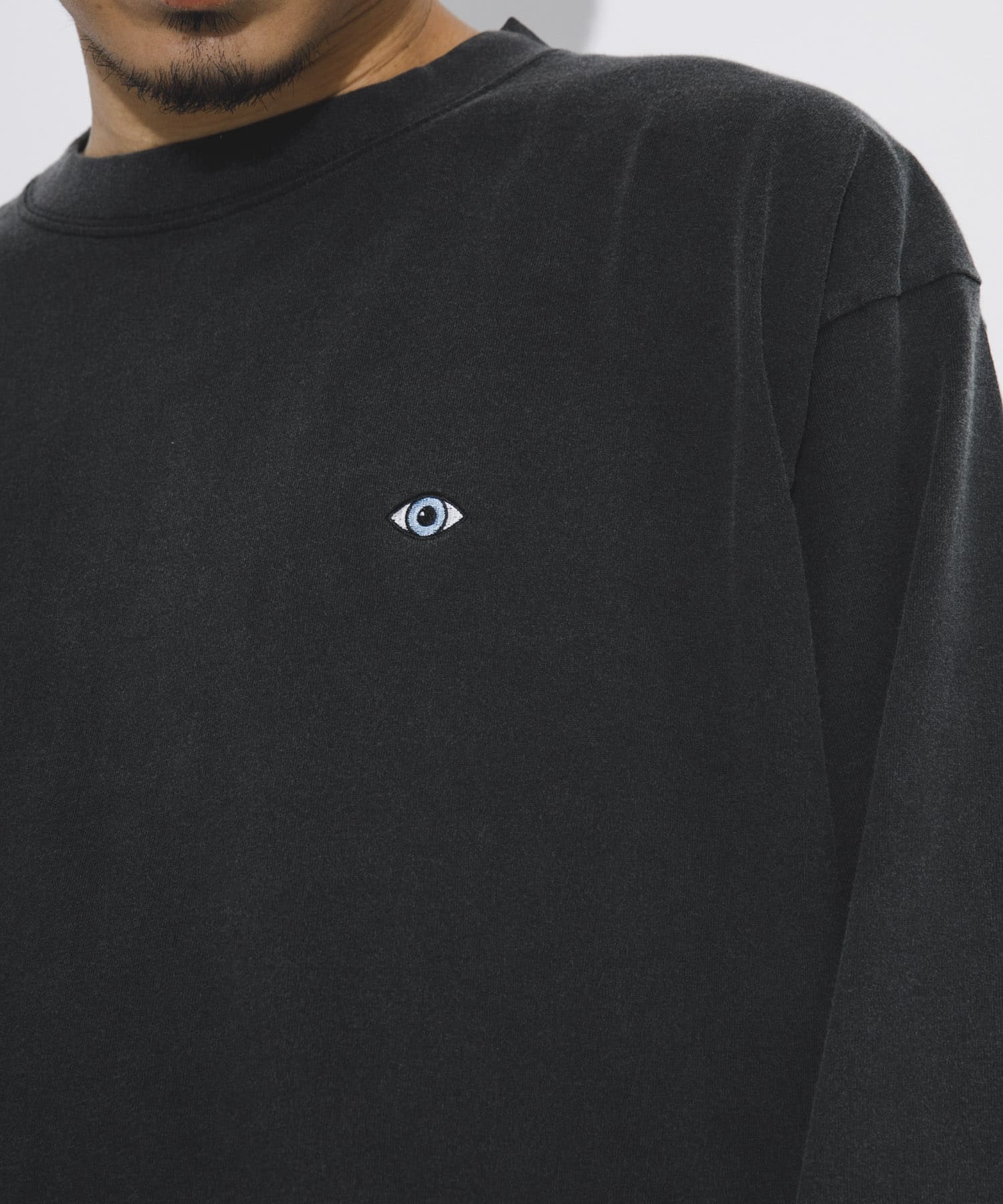 LOWERCASE　L/S TEE byFACEOKA 090BLACK M