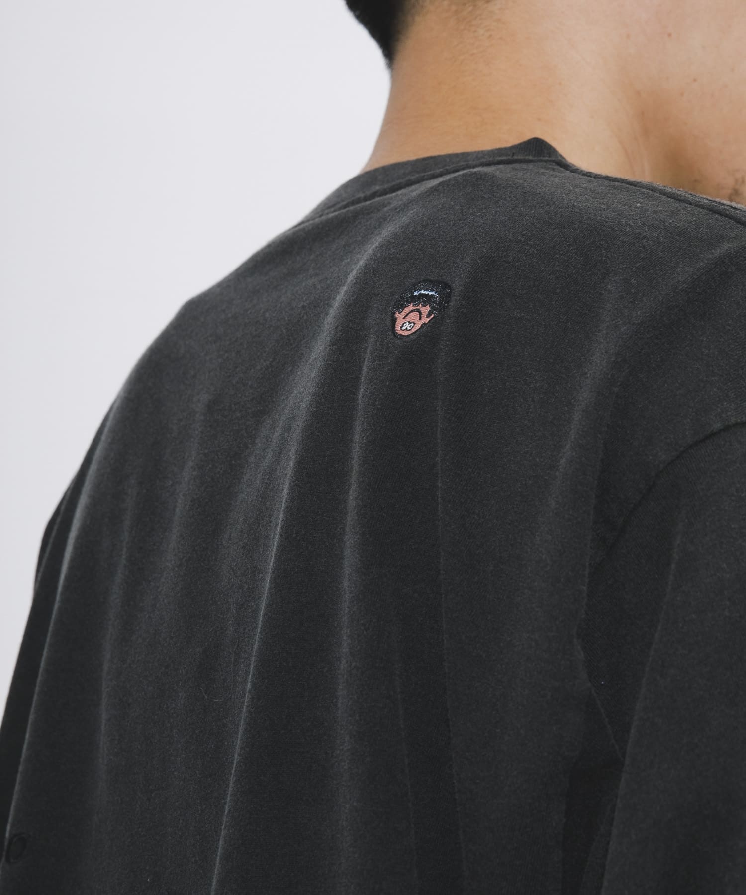 LOWERCASE　L/S TEE byFACEOKA 090BLACK M