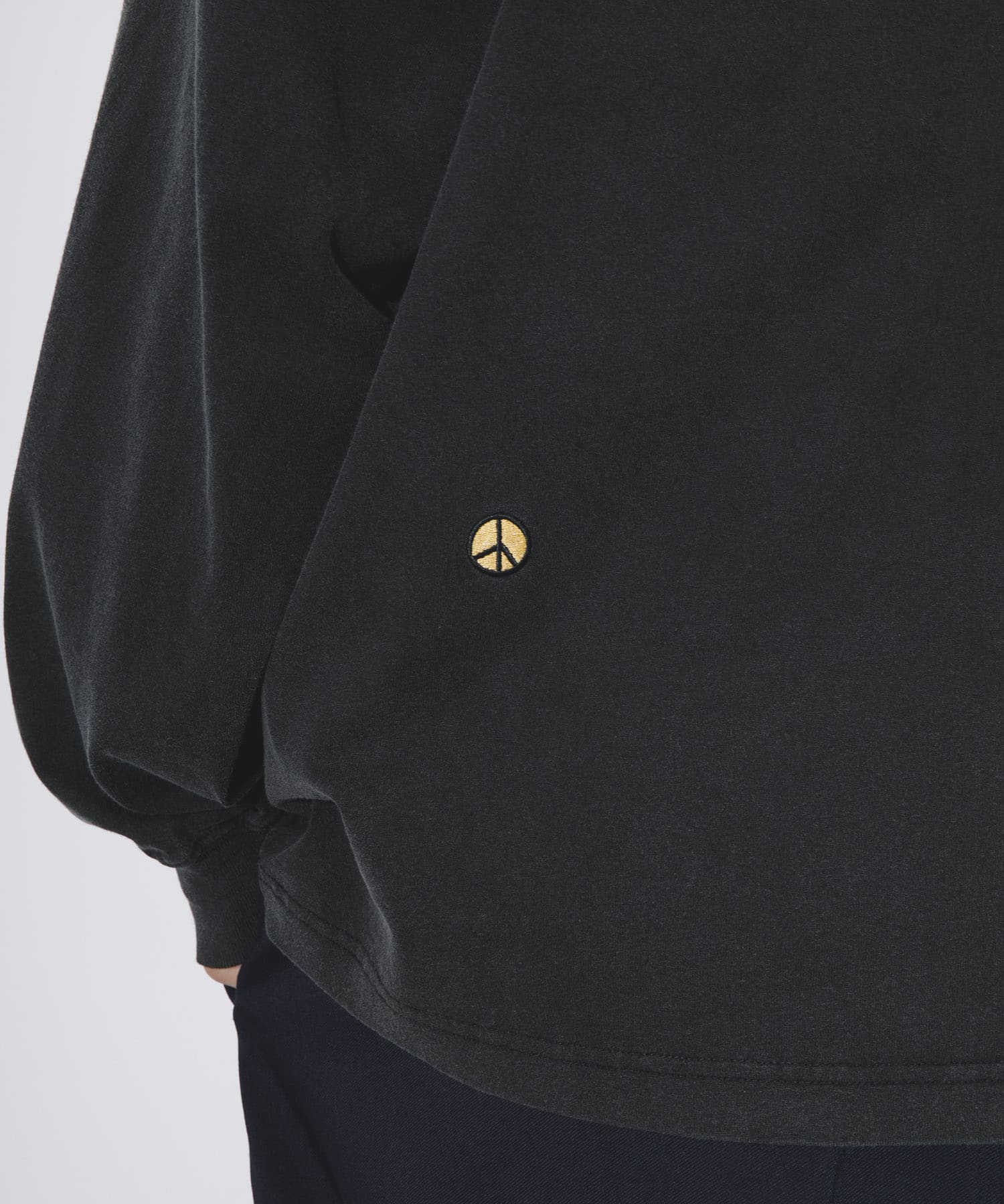LOWERCASE　L/S TEE byFACEOKA 090BLACK L
