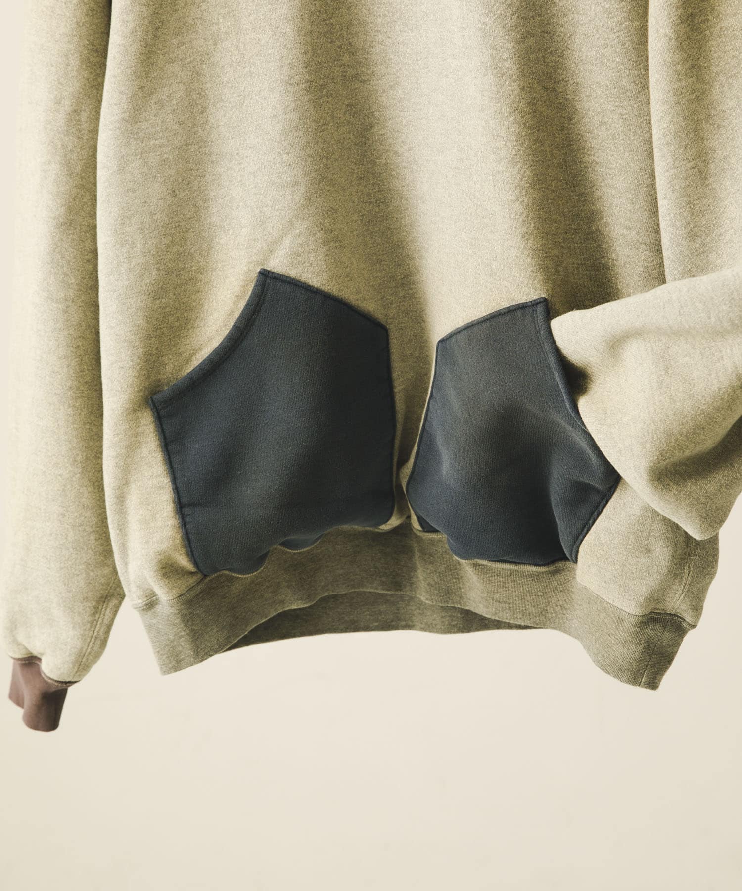 A PRESSE Vintage Attached Hood Sweat Parka(2 OATMEAL): トップス