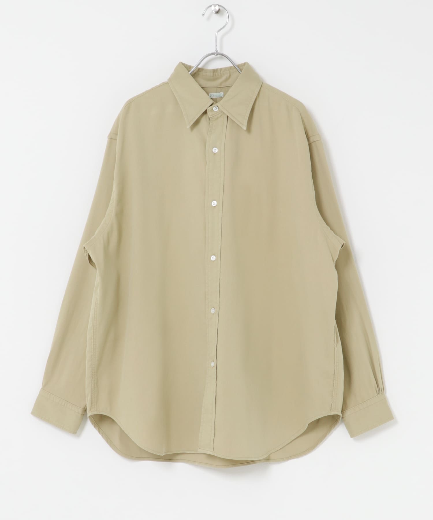 A PRESSE　Double Weave Twill Regular Collar Shirt