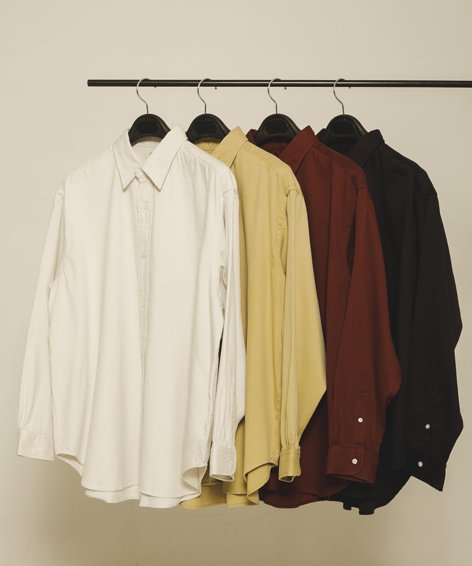 A PRESSE　Double Weave Twill Regular Collar Shirt ECRU 2